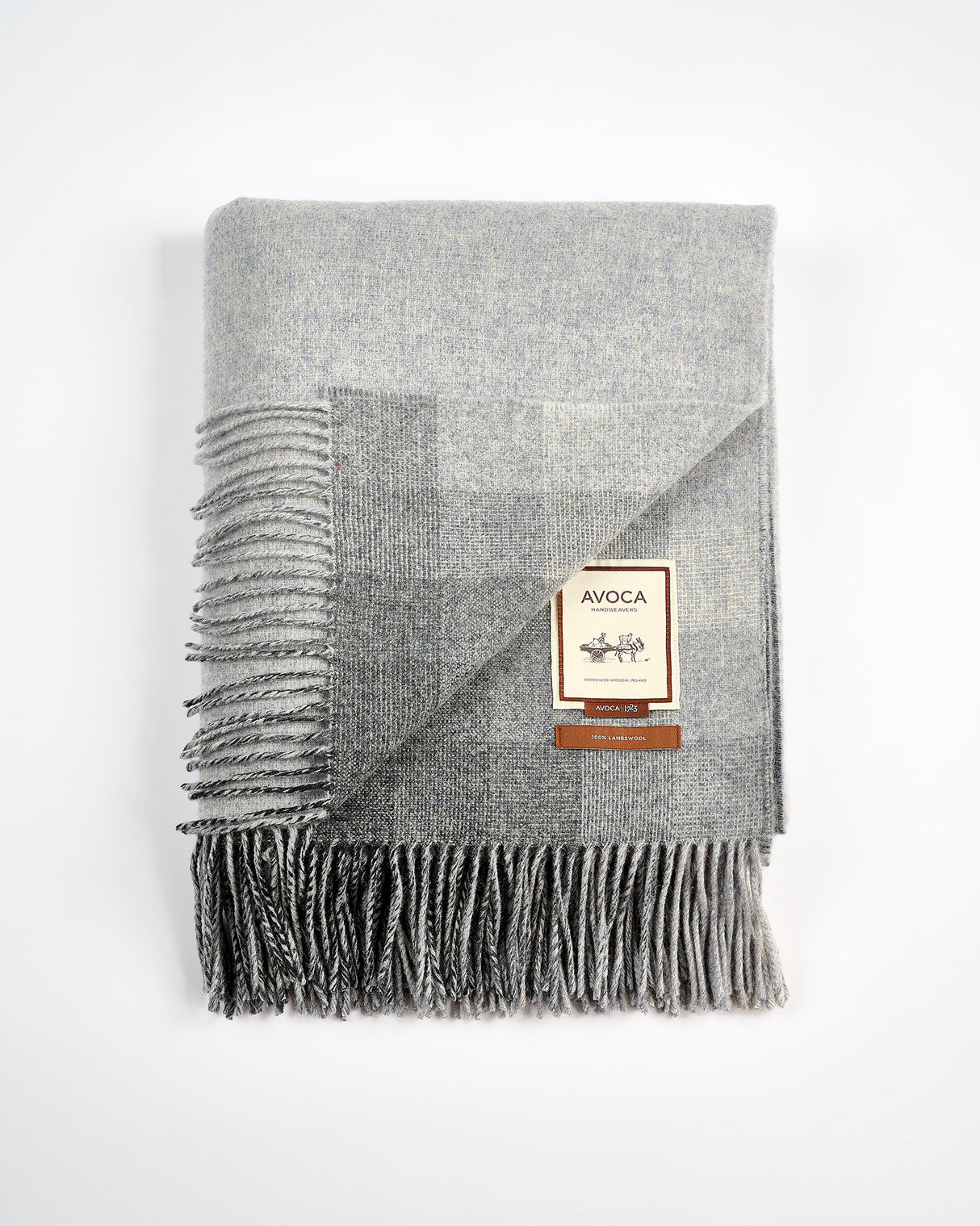 Charcoal Spectrum Double Sided Lambswool Throw