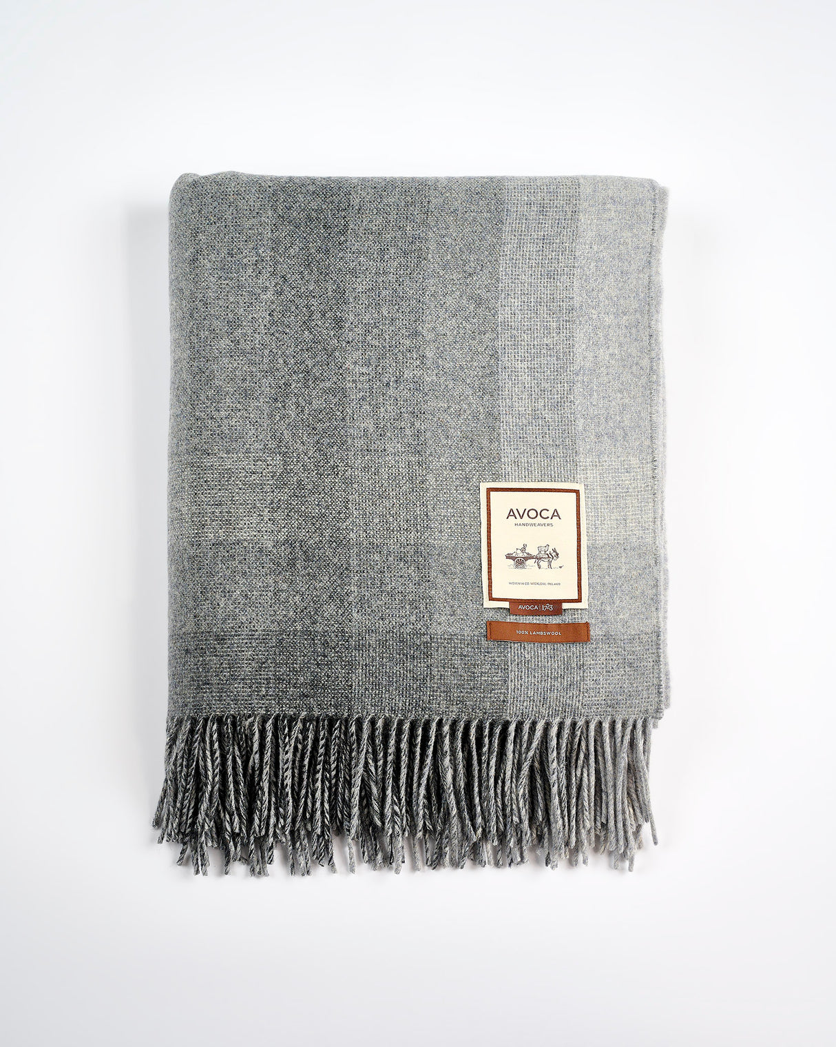 Charcoal Spectrum Double Sided Lambswool Throw