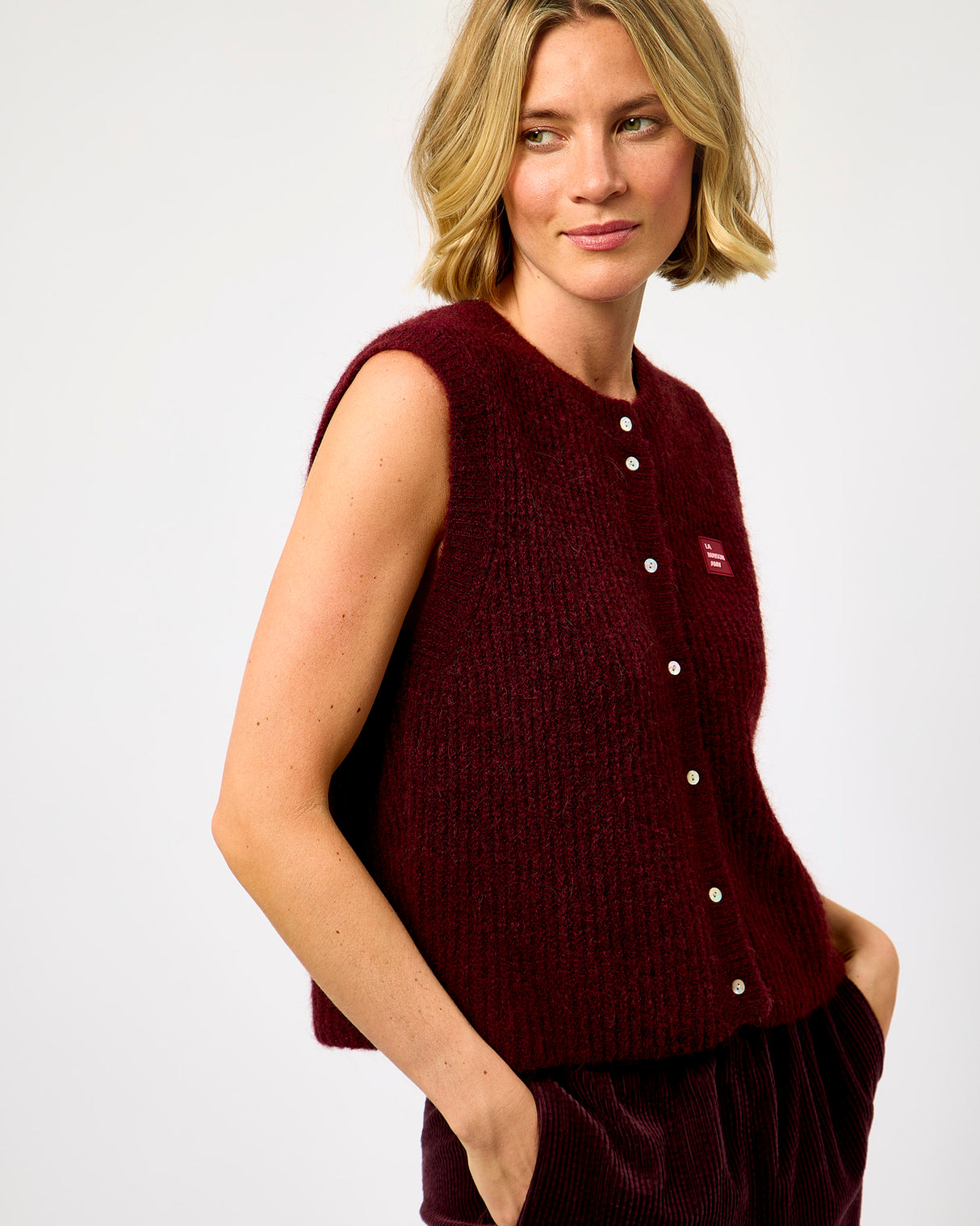 Acerola Marl East Knitted Vest
