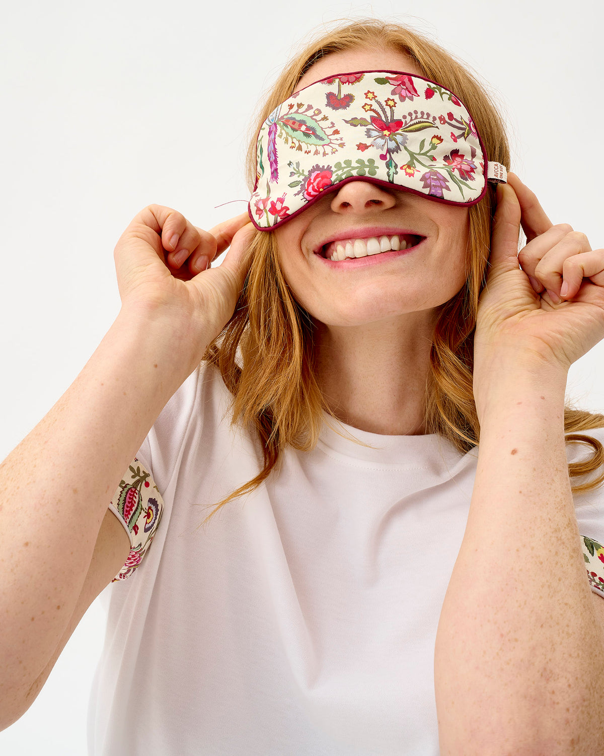 Ivory Forest Friends Cotton Eye Mask