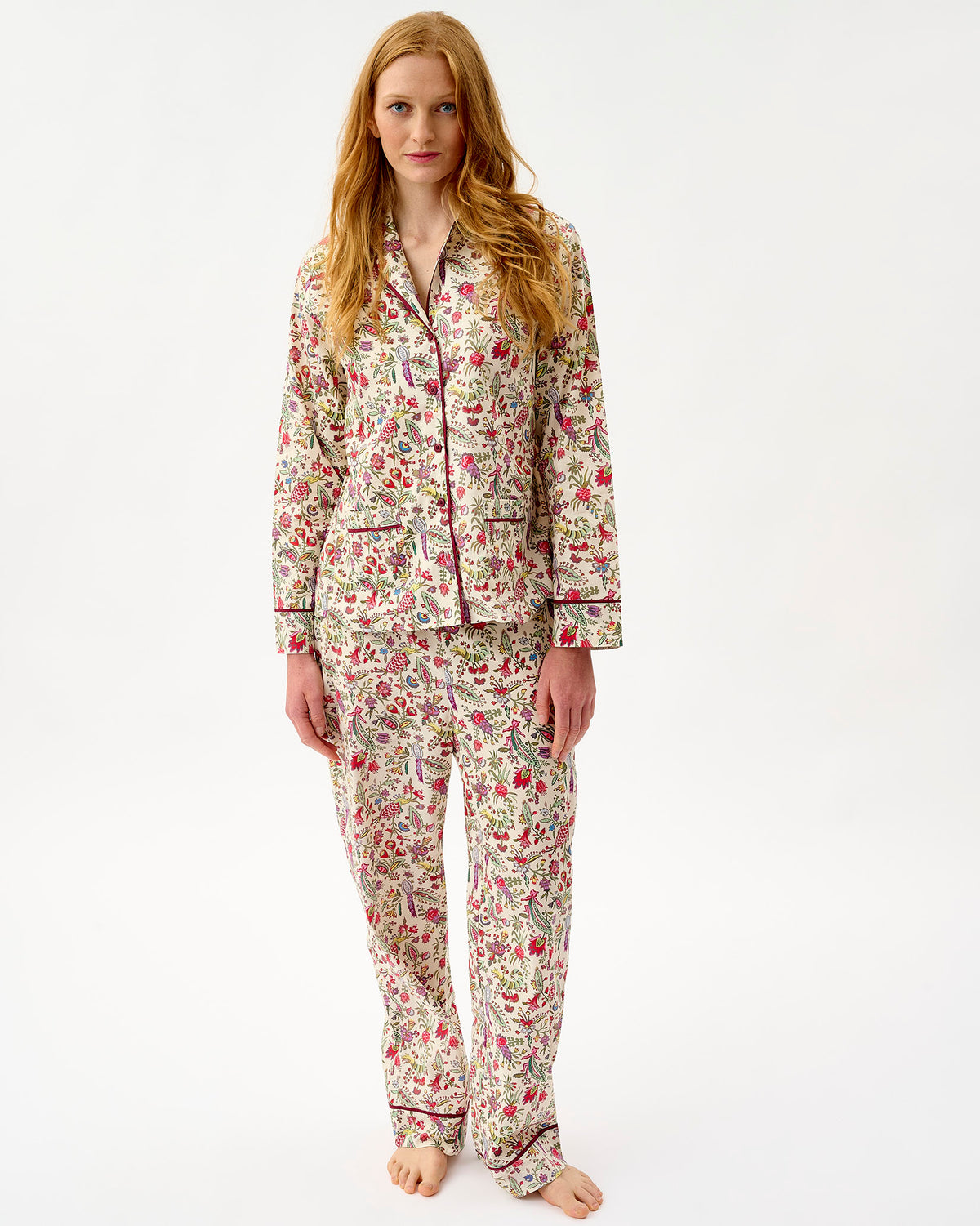 Ivory Forest Friends Cotton Pyjama Set