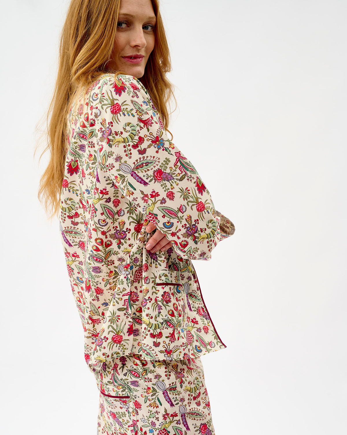 Ivory Forest Friends Cotton Pyjama Set