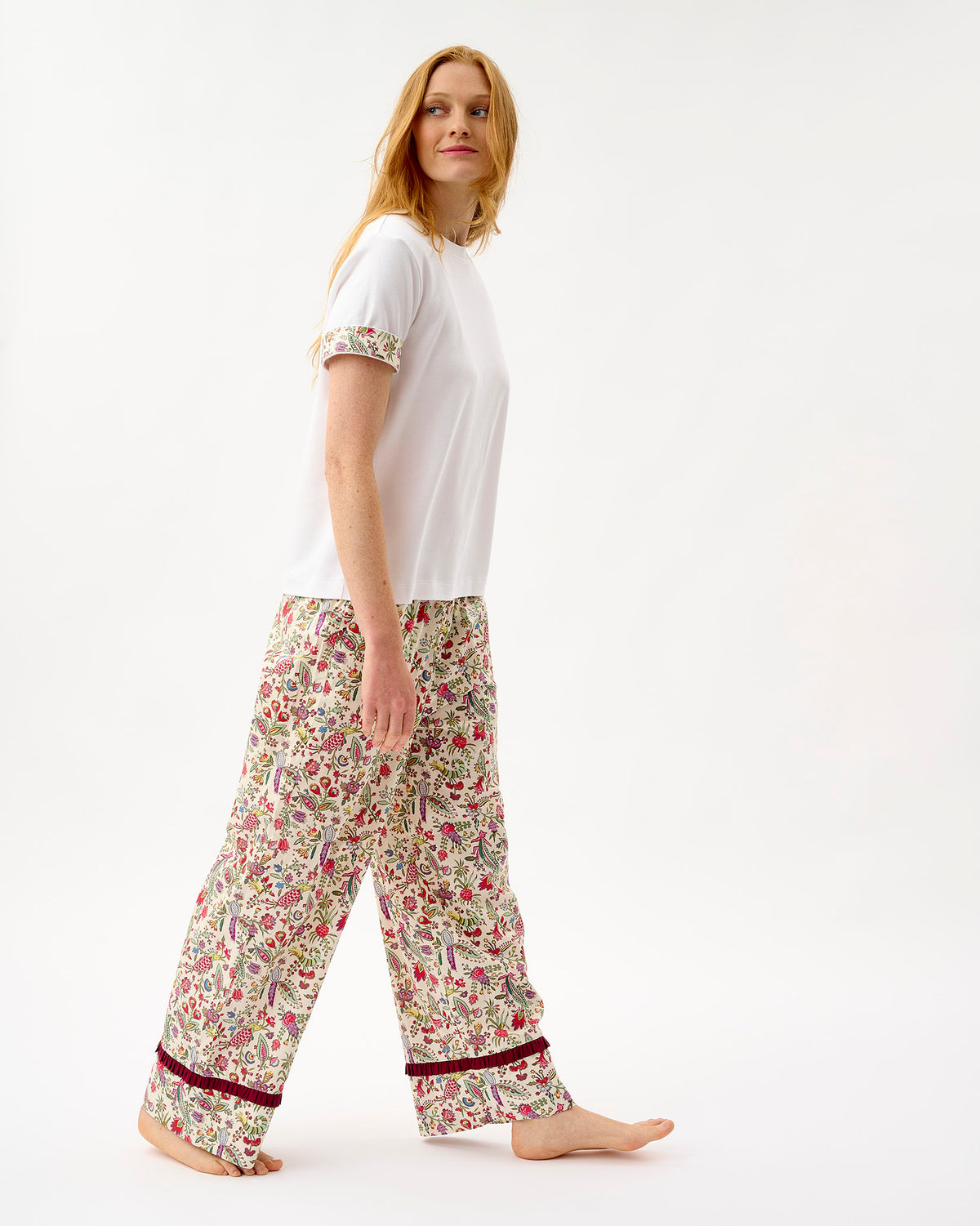 Ivory Forest Friends Frill Trim Cotton Bottoms