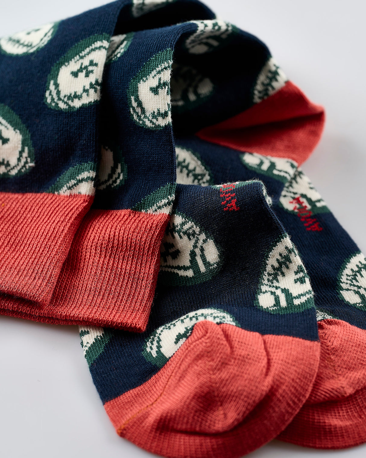 Navy & Rust Rugby Socks