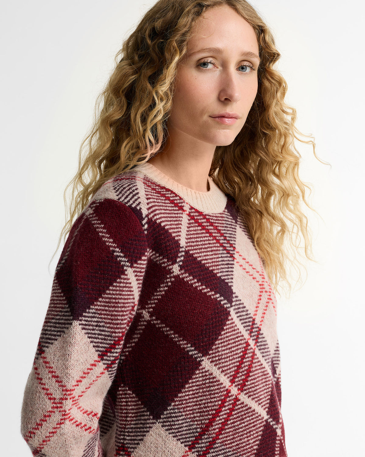 Purple Stevie Crew Neck Jumper