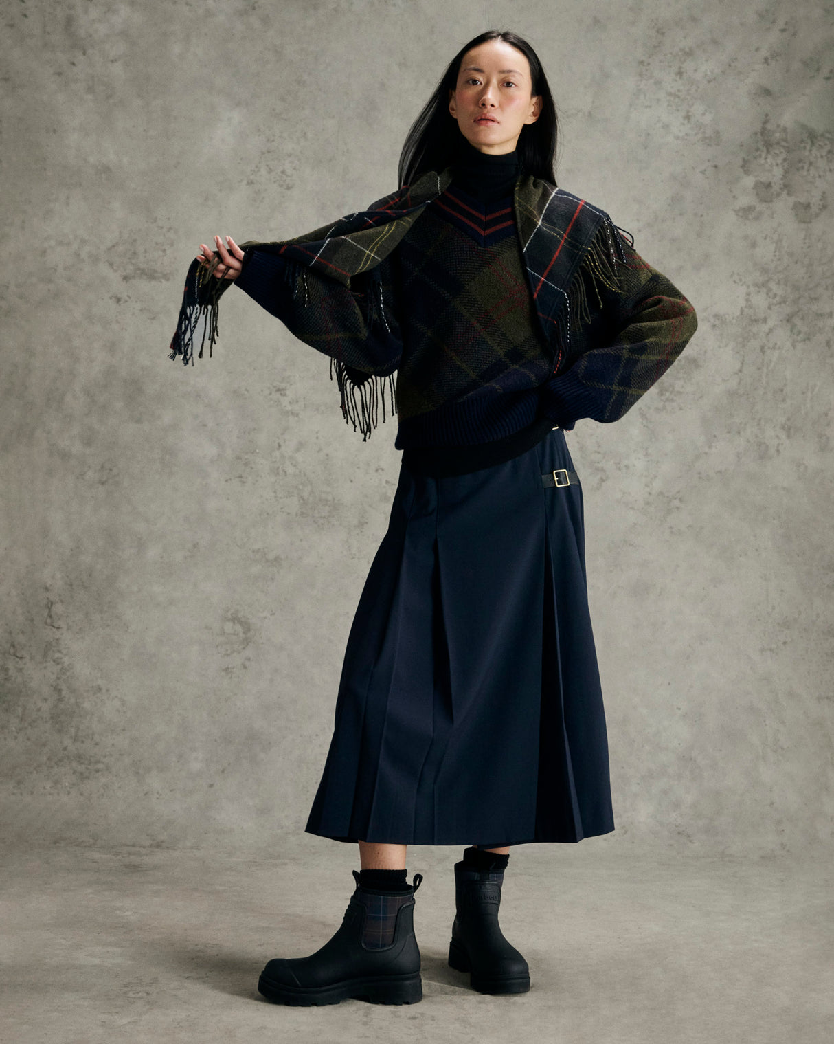 Shadow Classic Tartan Shae Knitted Jumper