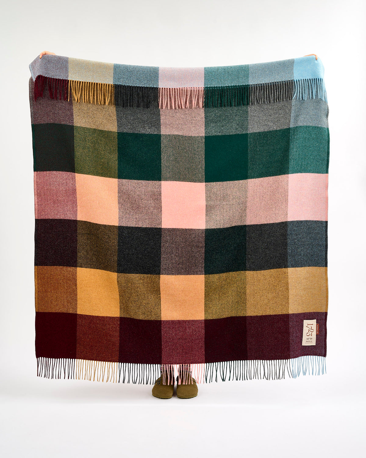 Gold Blush Lambswool Throw