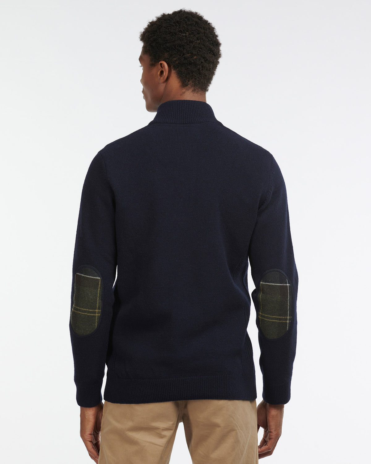 Navy Holden Wool Half Zip Jumper