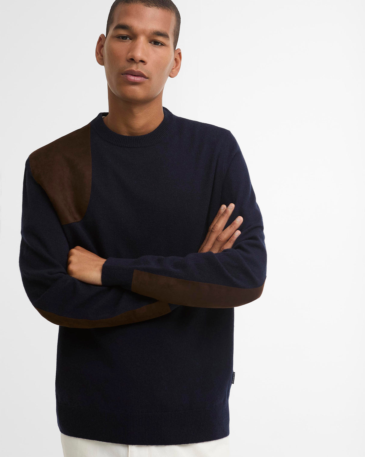 Dark Navy Whitworth Crewneck Jumper