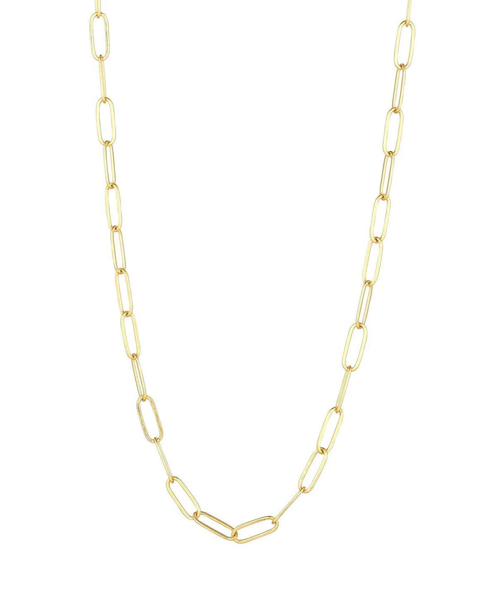Gold Filled Paperclip Necklace