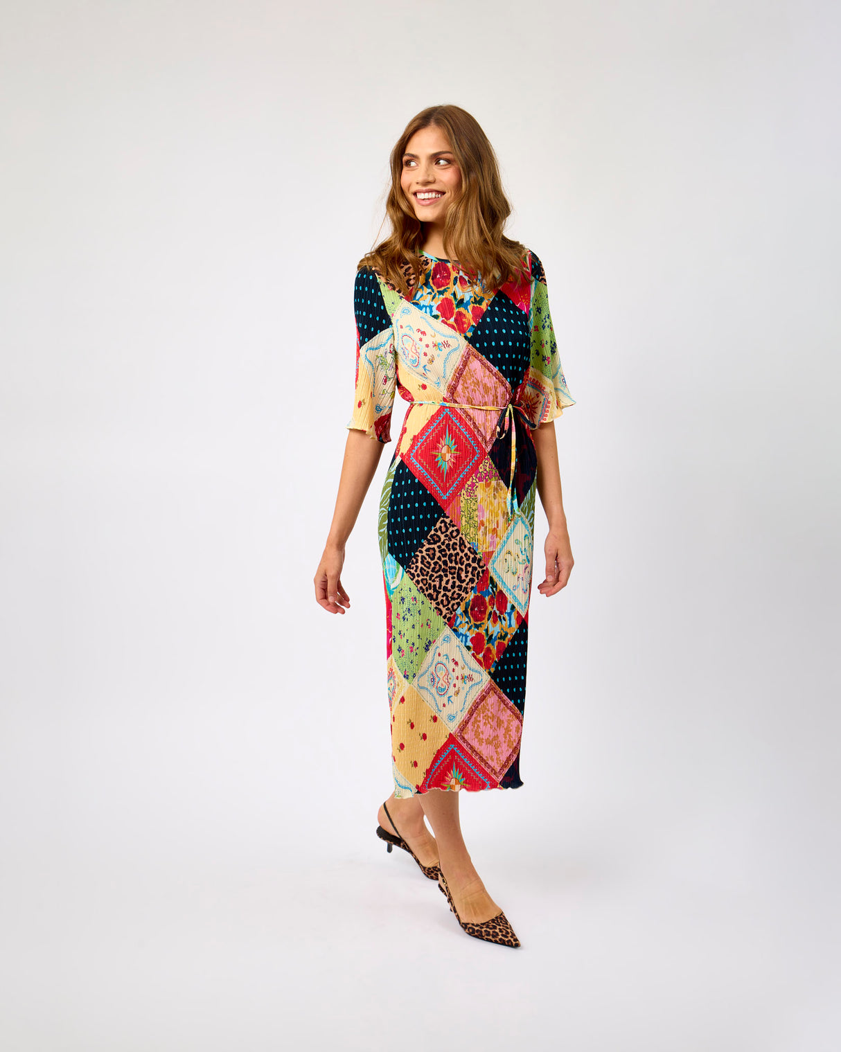 Multicolour Mabel Jardin Du Soleil Patchwork Dress