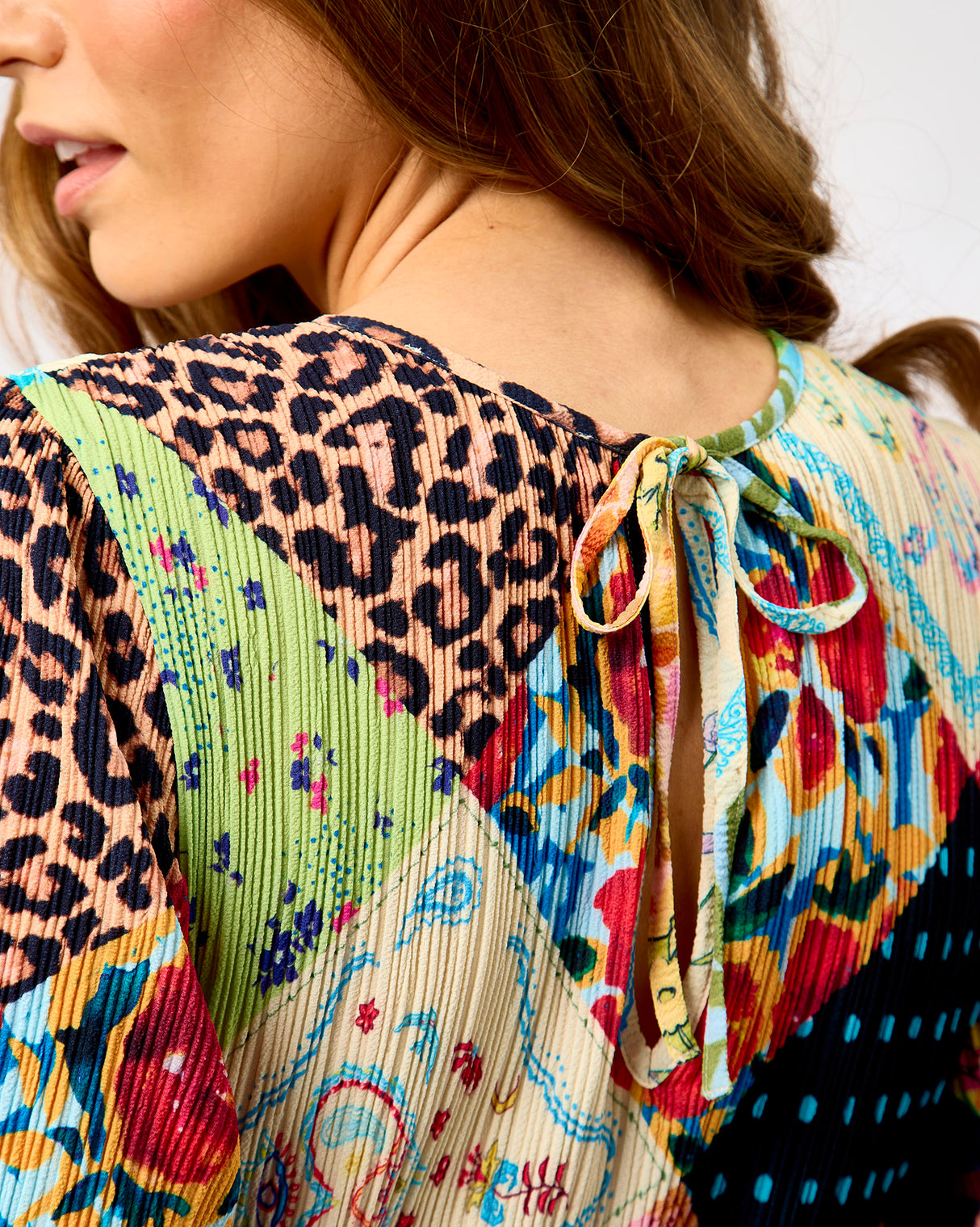 Multicolour Mabel Jardin Du Soleil Patchwork Dress