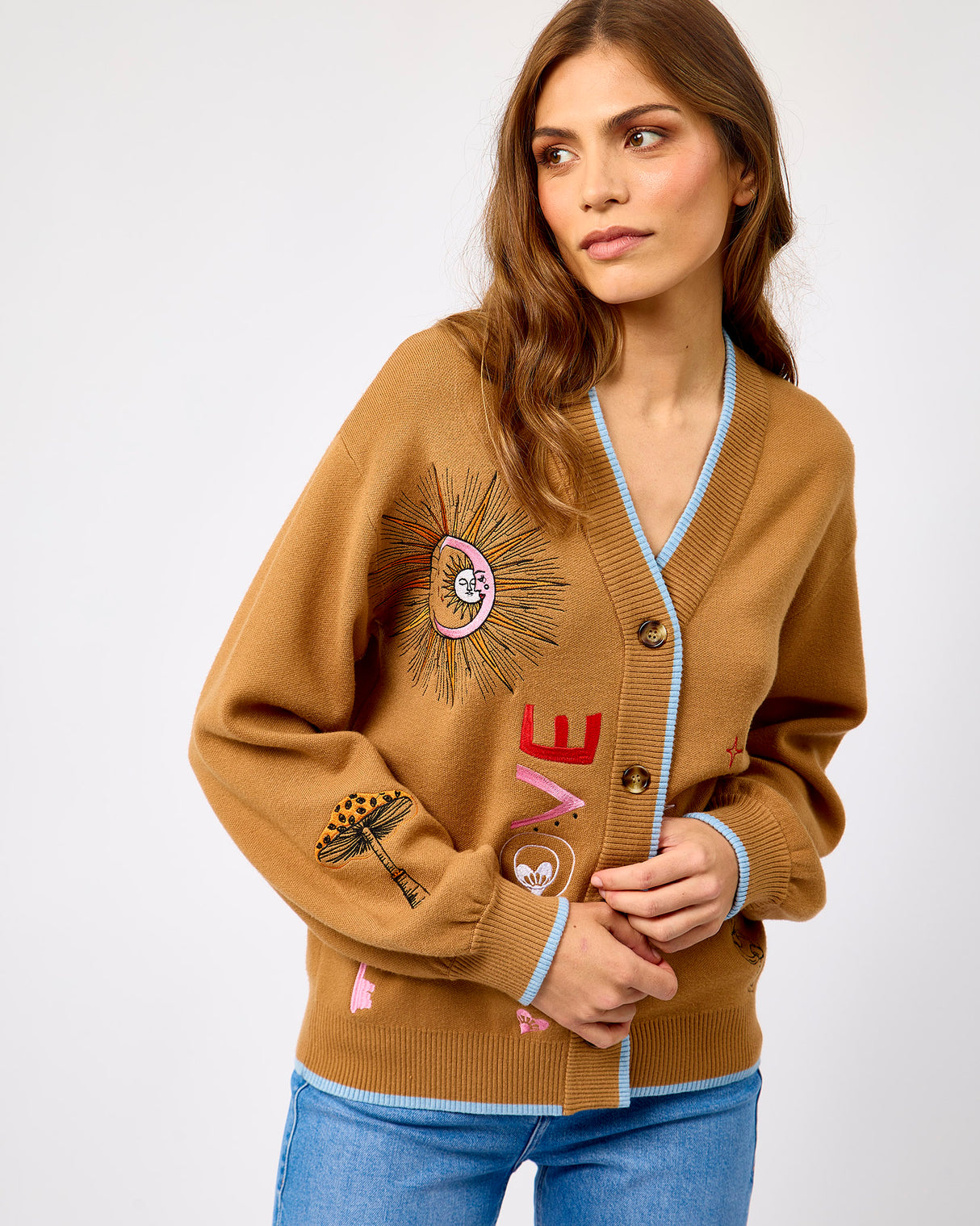 Camel Amore Astrid Cardigan