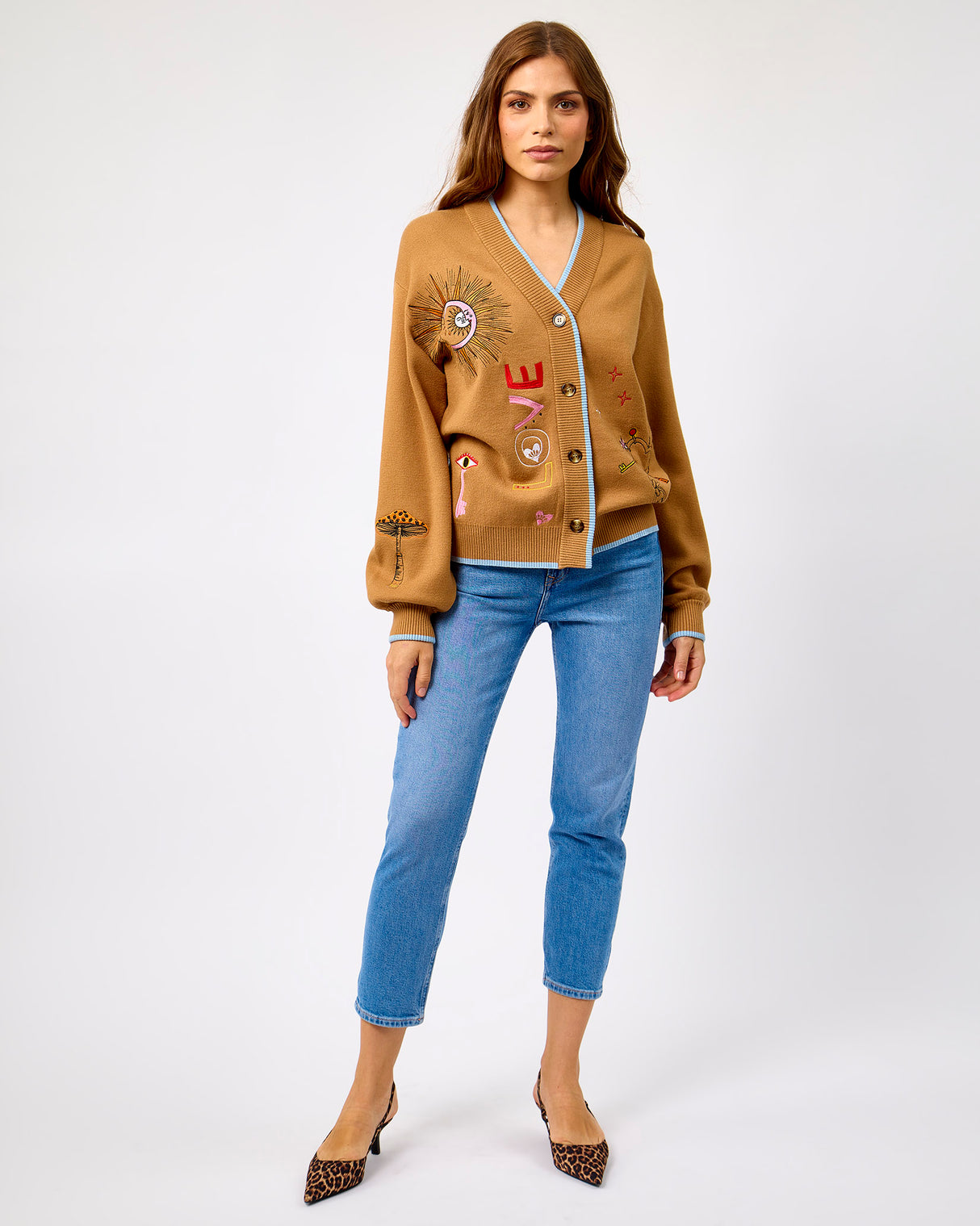 Camel Amore Astrid Cardigan