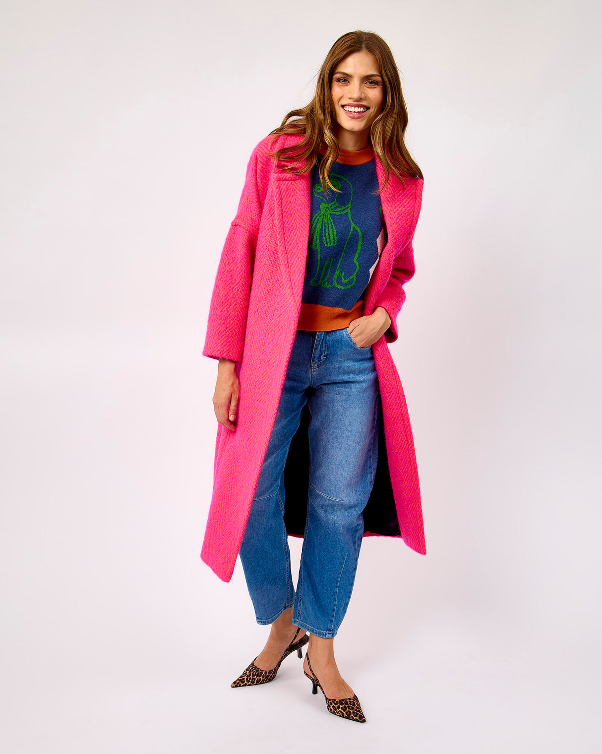 Oh My My Cosmo Donegal Wool & Mohair Coat