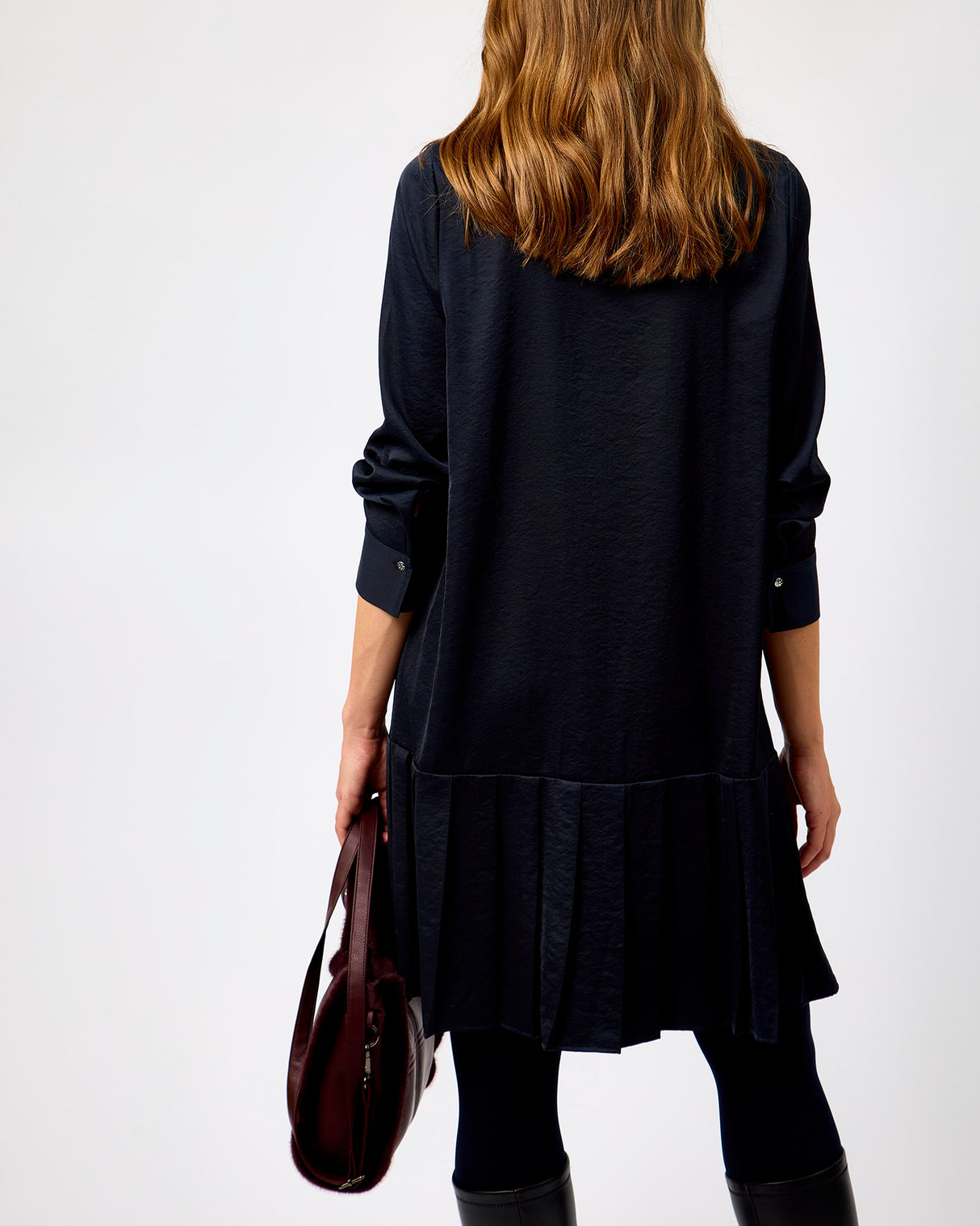 Dark Navy Roelien Bow Tie Dress