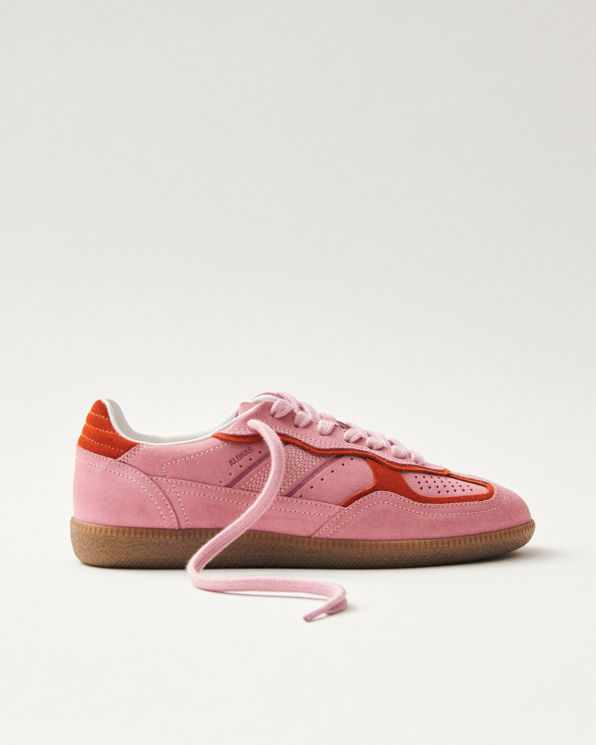 Sea Pink Rife Suede Trainers
