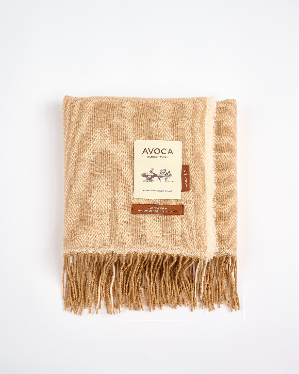 Camel Cashmere Wool Sandymount Scarf