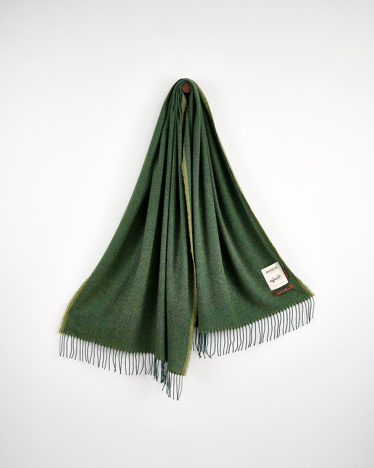 Forest Green Cashmere Wool Sandymount Scarf