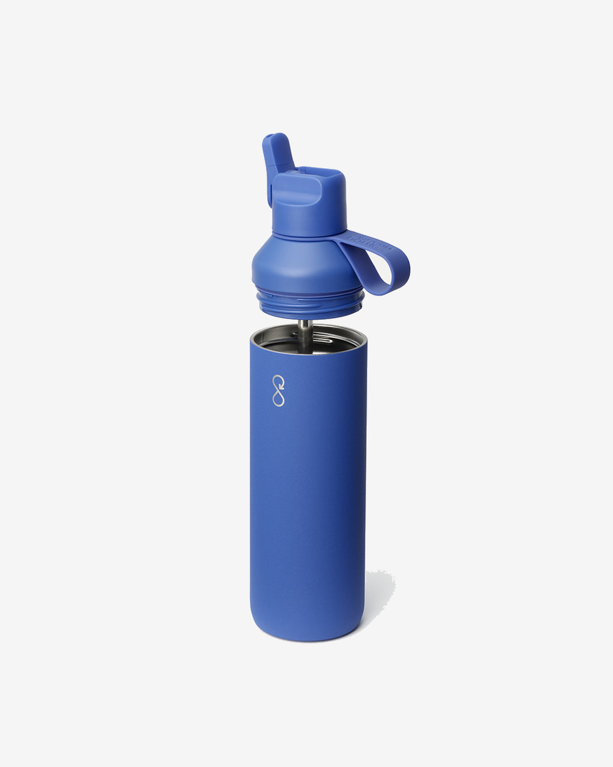 Super Blue Peak Go Flip-Straw Water Bottle