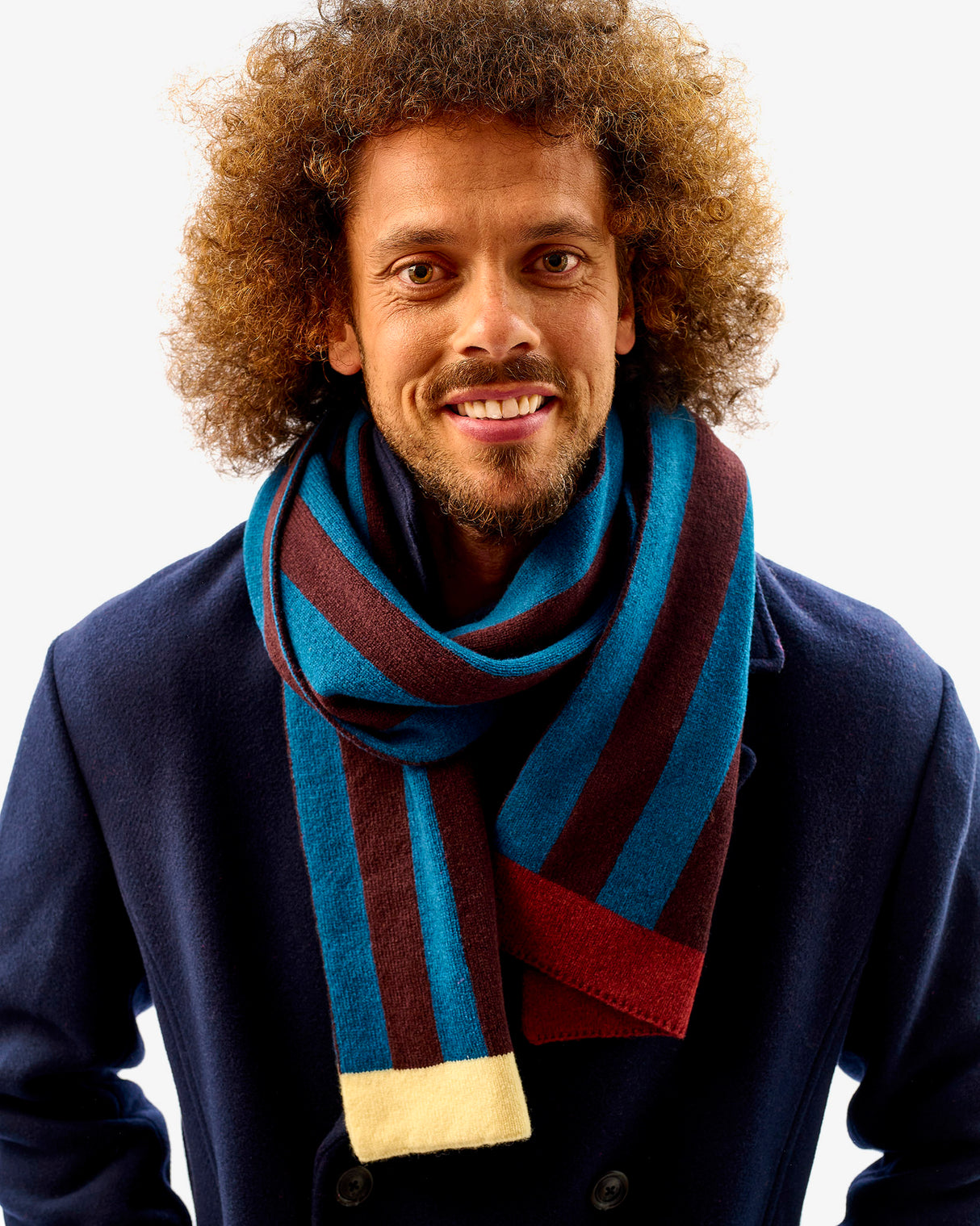 Diesel & Mustang Lambswool Stripe Tubular Scarf