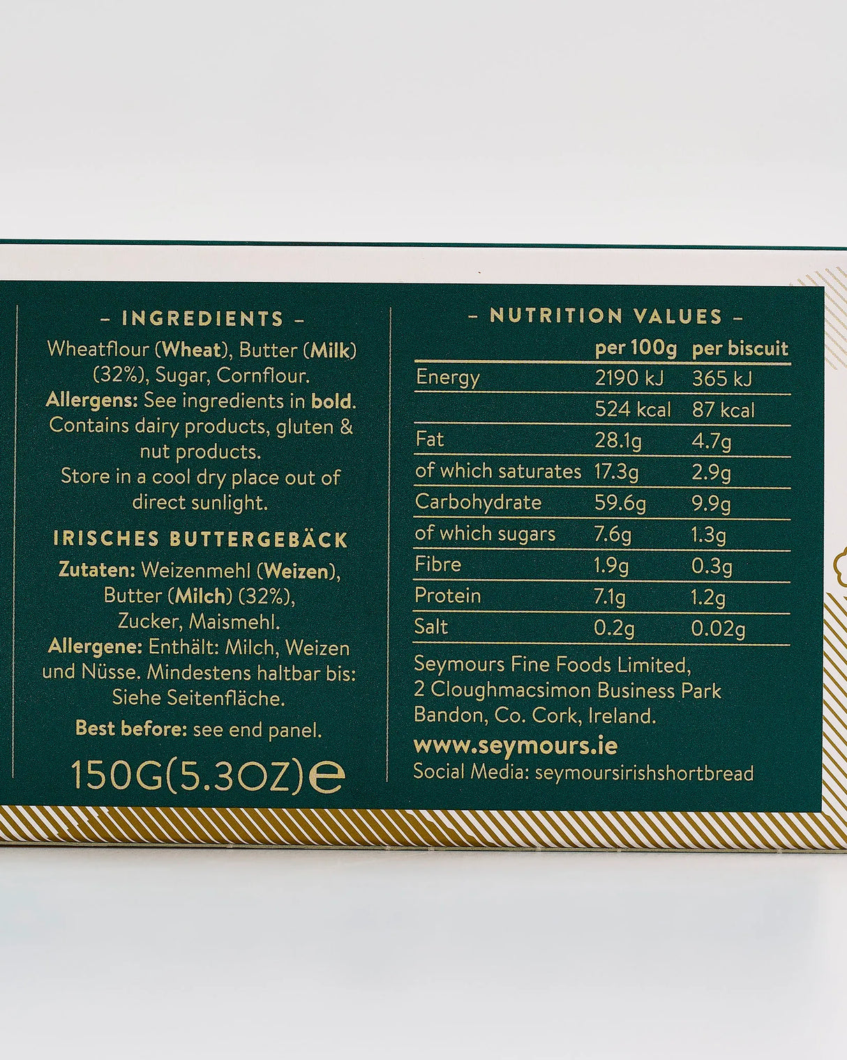 Seymour's Original Irish Shortbread Biscuit Duo