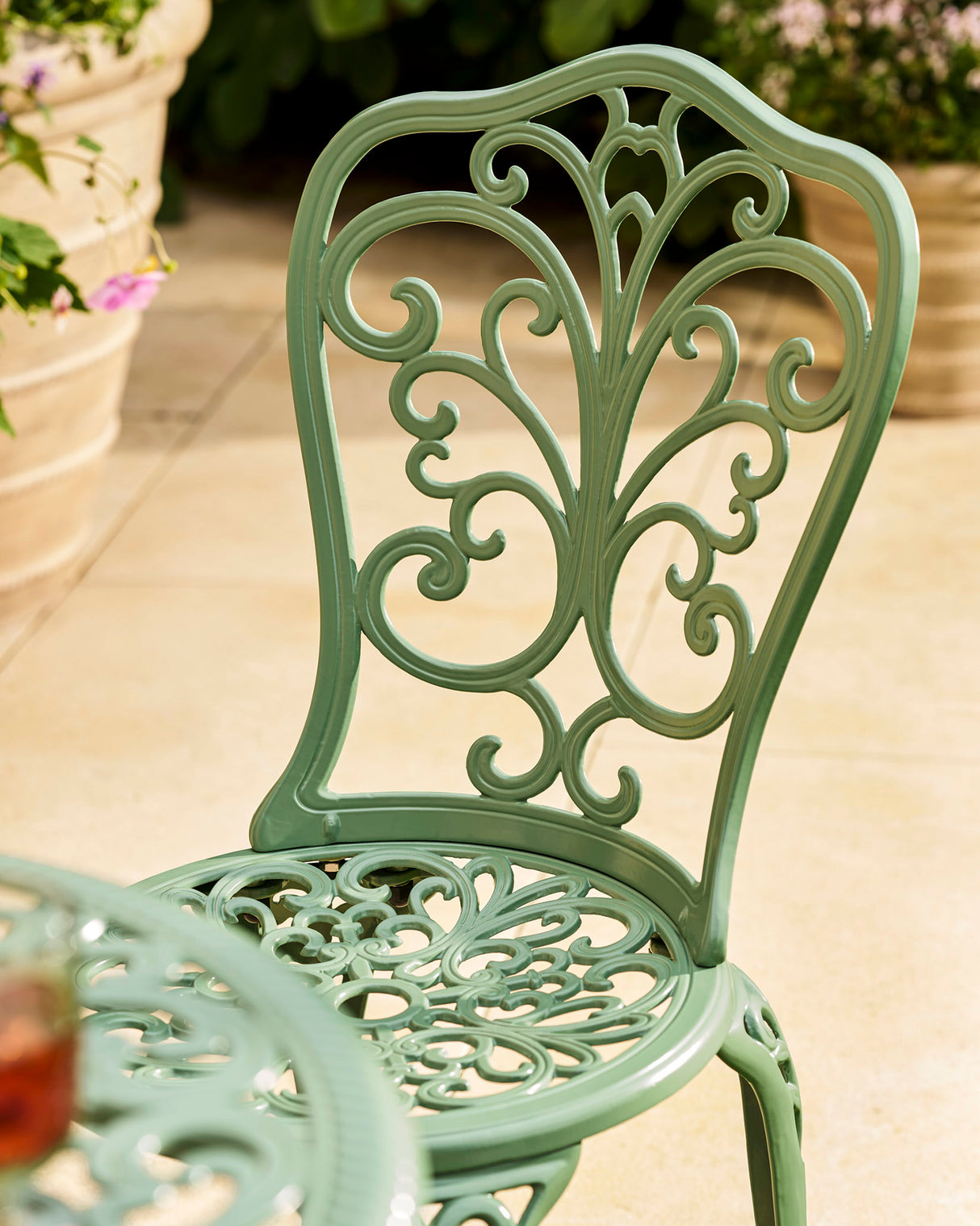 Thistle Green Watemoor Bistro Aluminium Chairs & Table Set