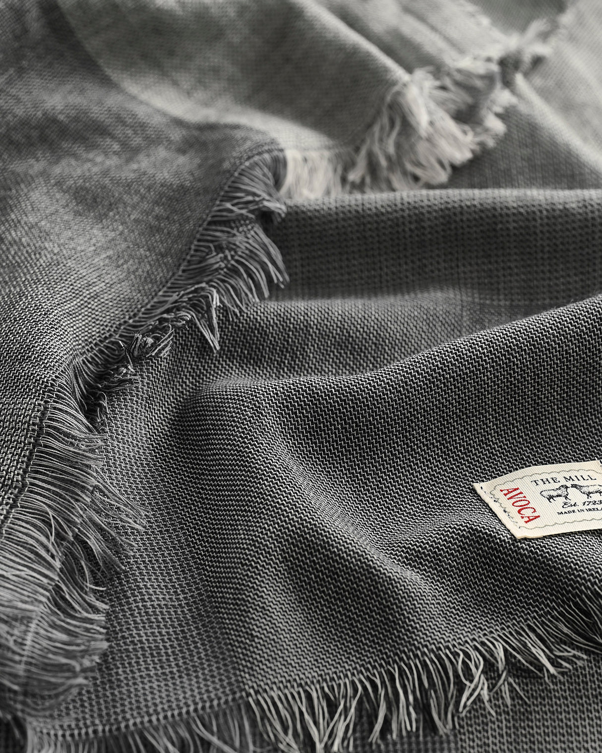 Grey Greystones Worsted Wool Wrap