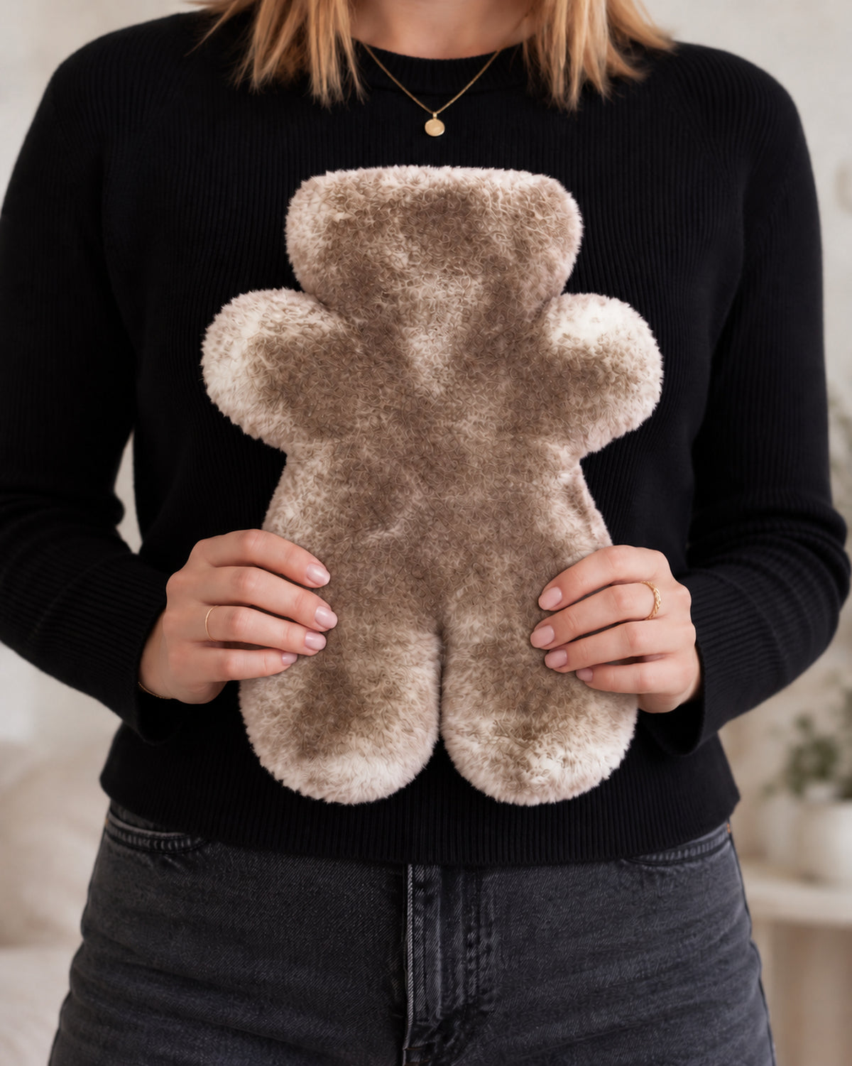 Wolf Tip Sheepskin Teddy Hot Water Bottle