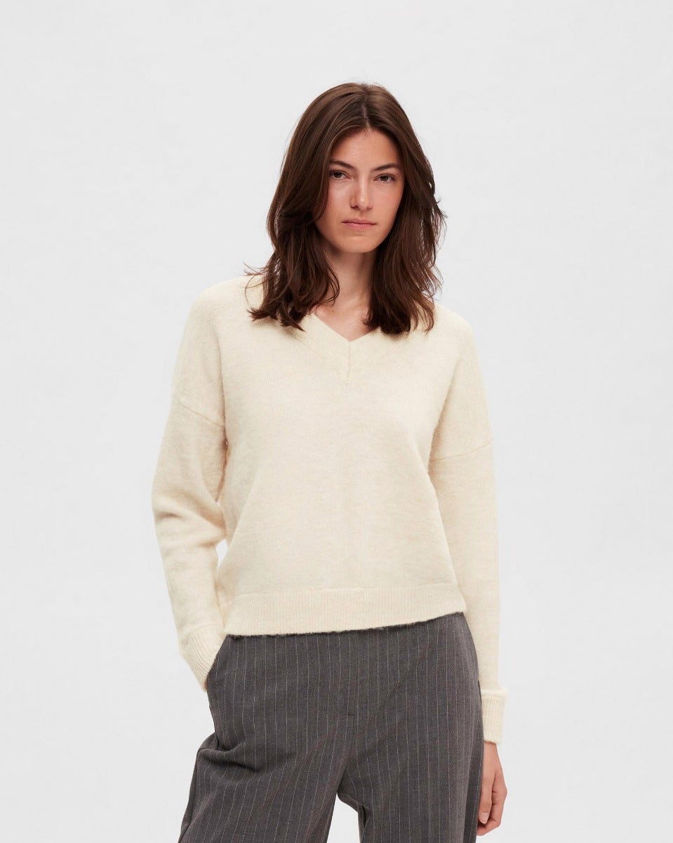 Birch Maline V-Neck Knit Jumper