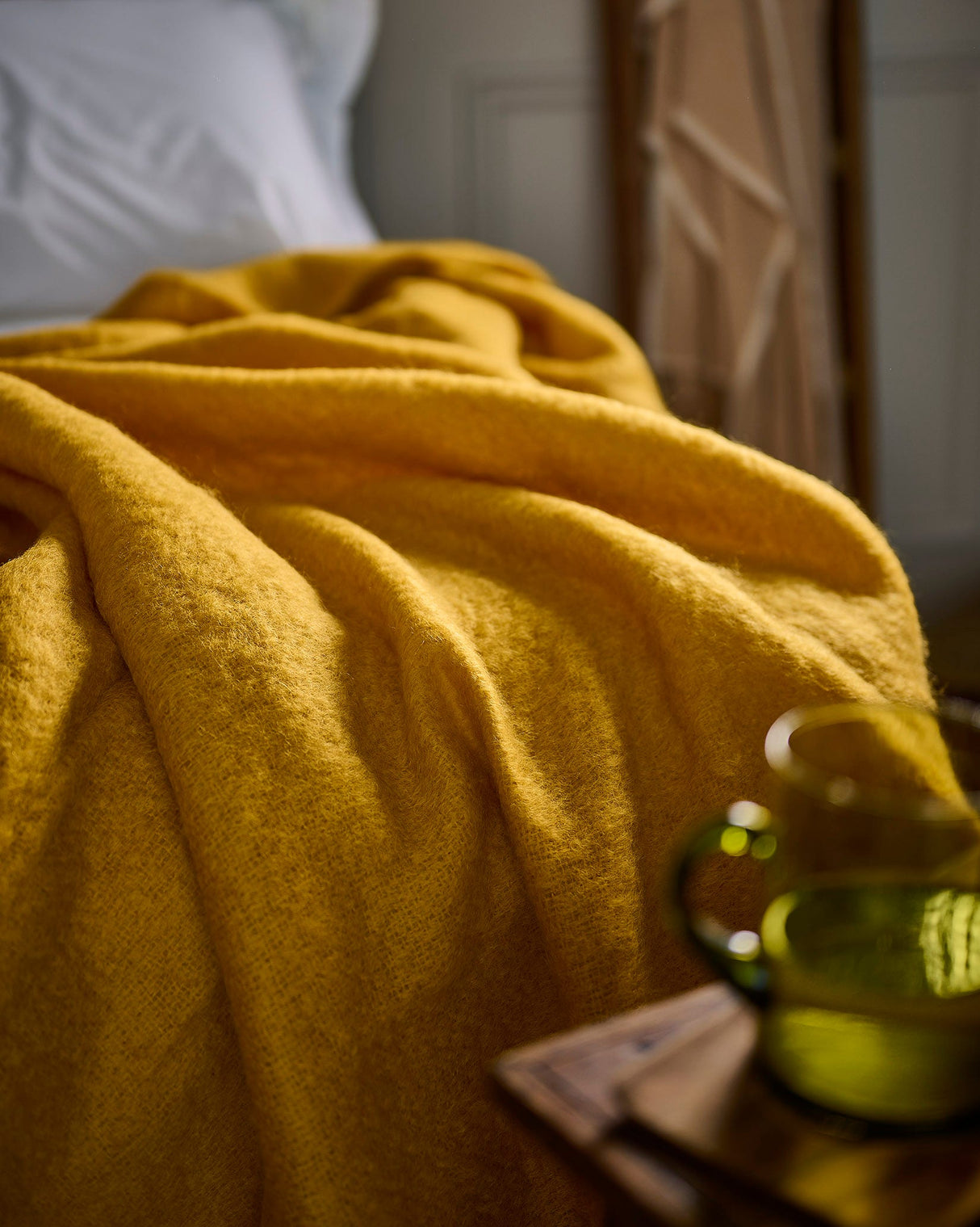 Amber Mohair Throw