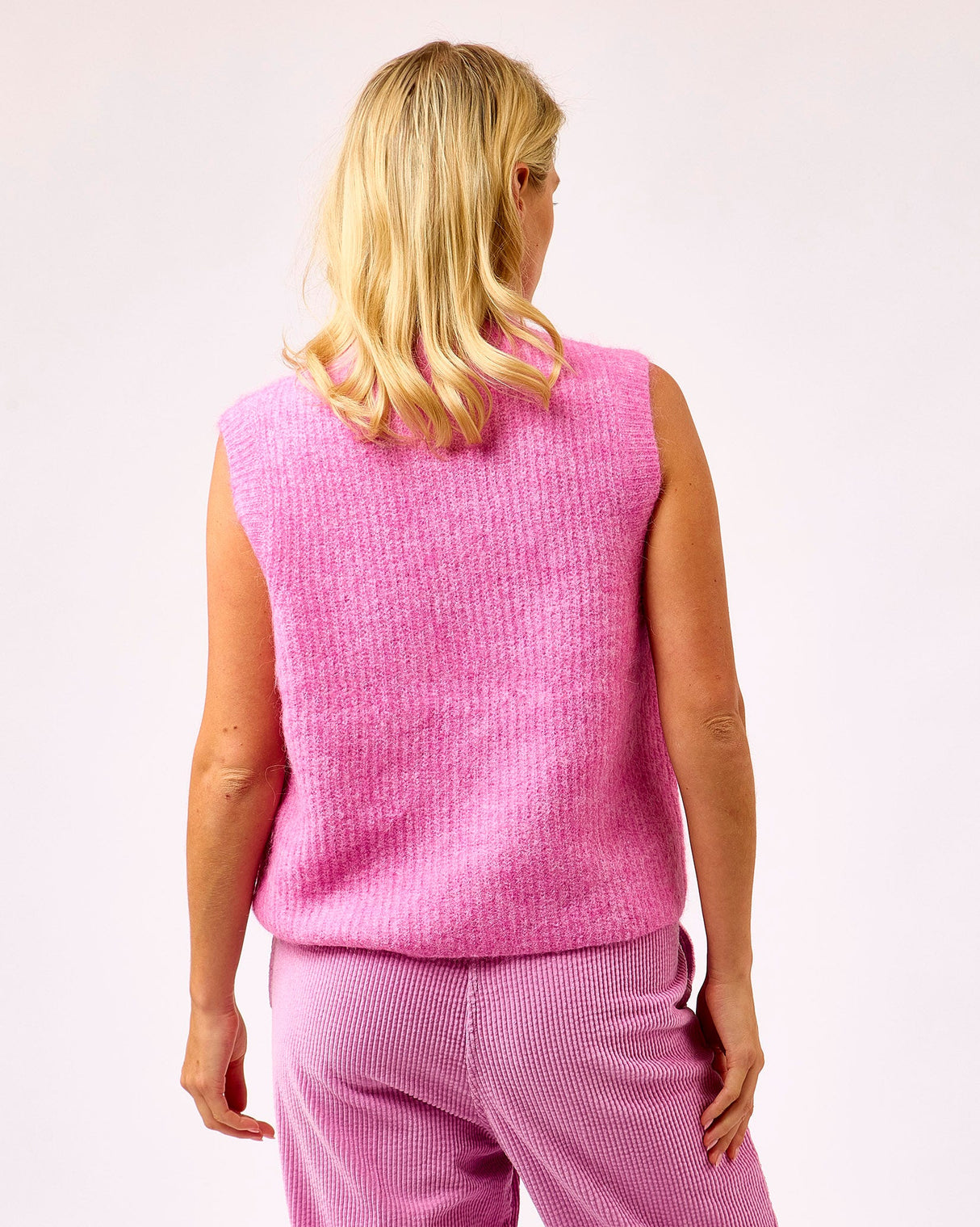 Rose Bubble East Cardigan Vest