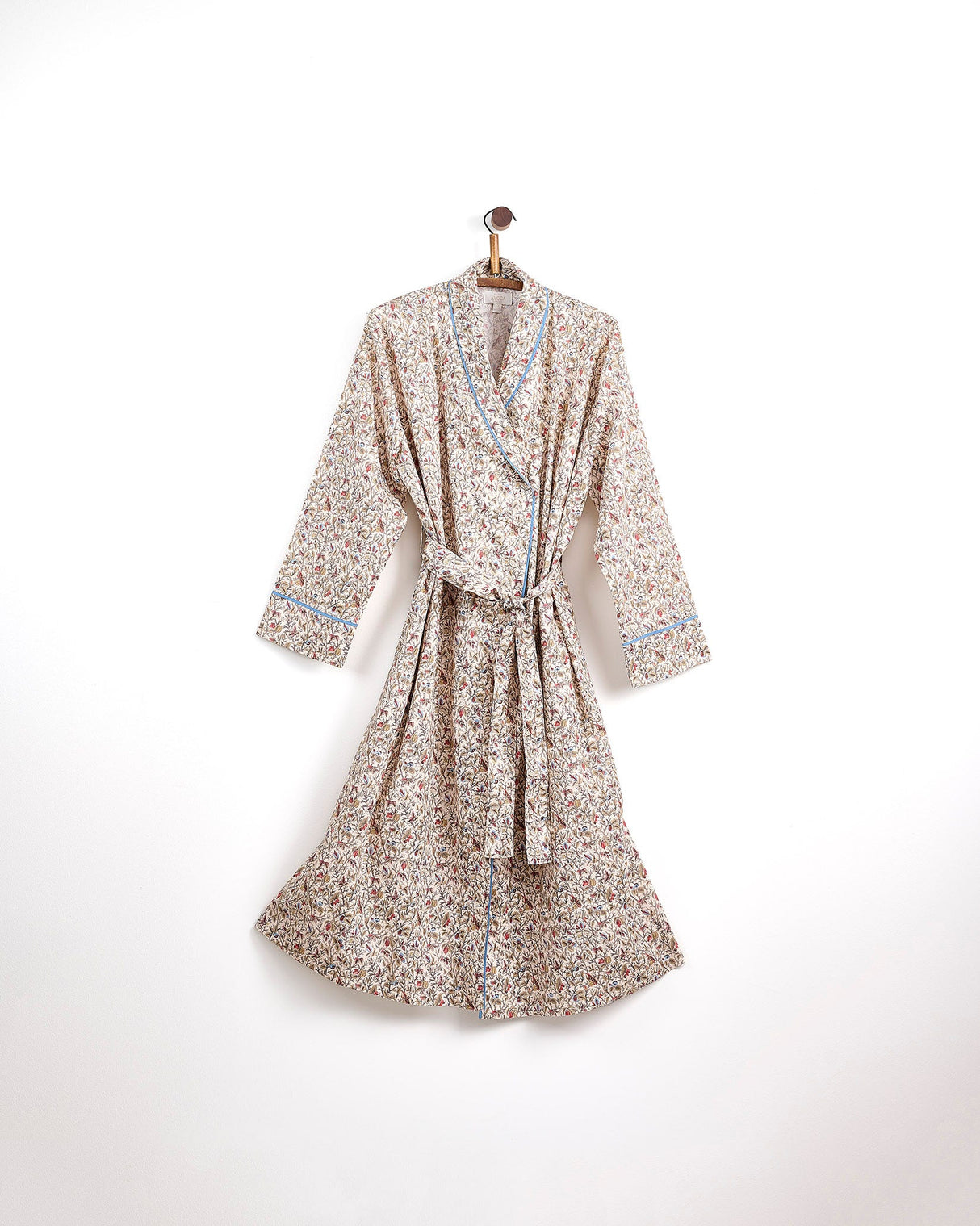 Natural Autumn Leaf Cotton Dressing Gown
