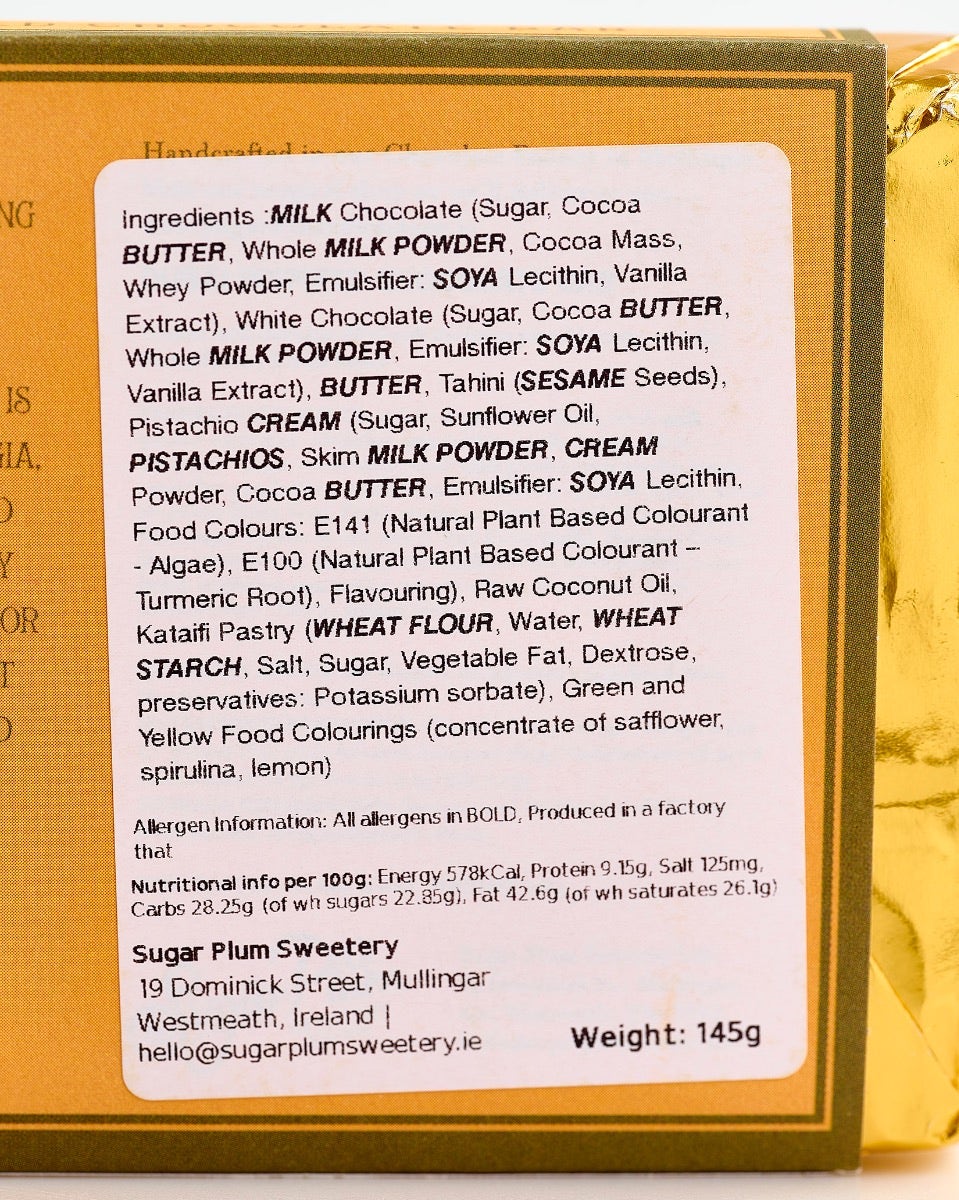 Sugar Plum Dubai Chocolate Bar