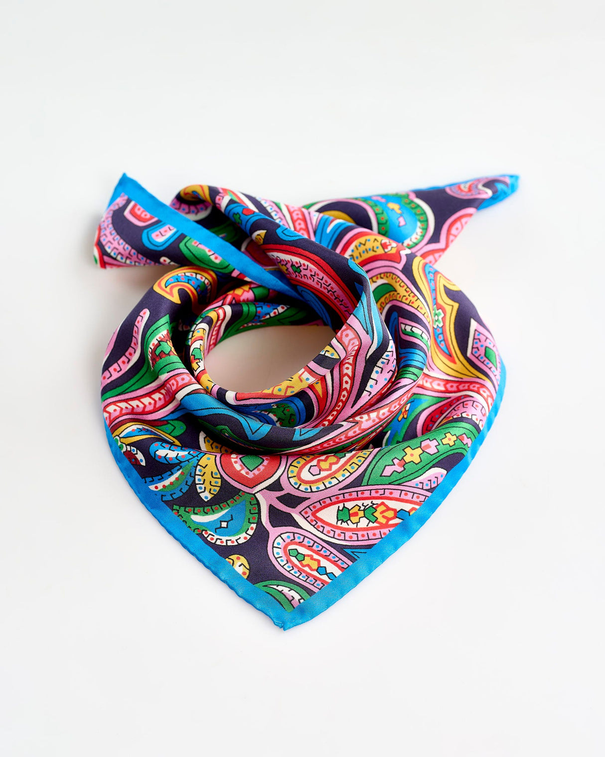 Hendrix Paisley 100% Silk Scarf
