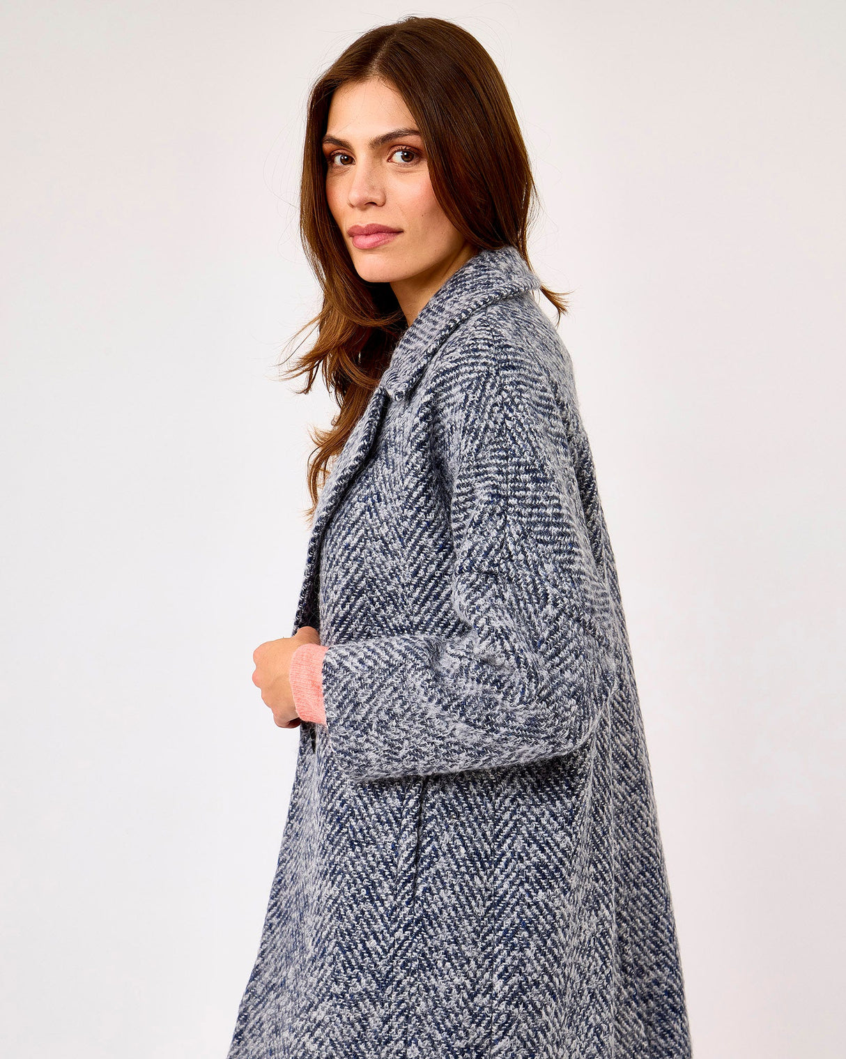 Oh My My Atlantic Donegal Wool & Mohair Coat