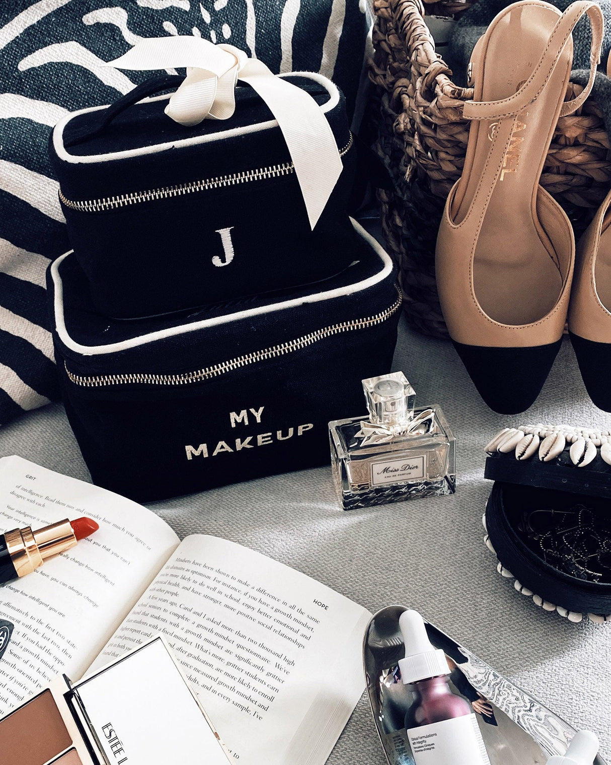 Black 'My Make-Up' Cosmetic Box