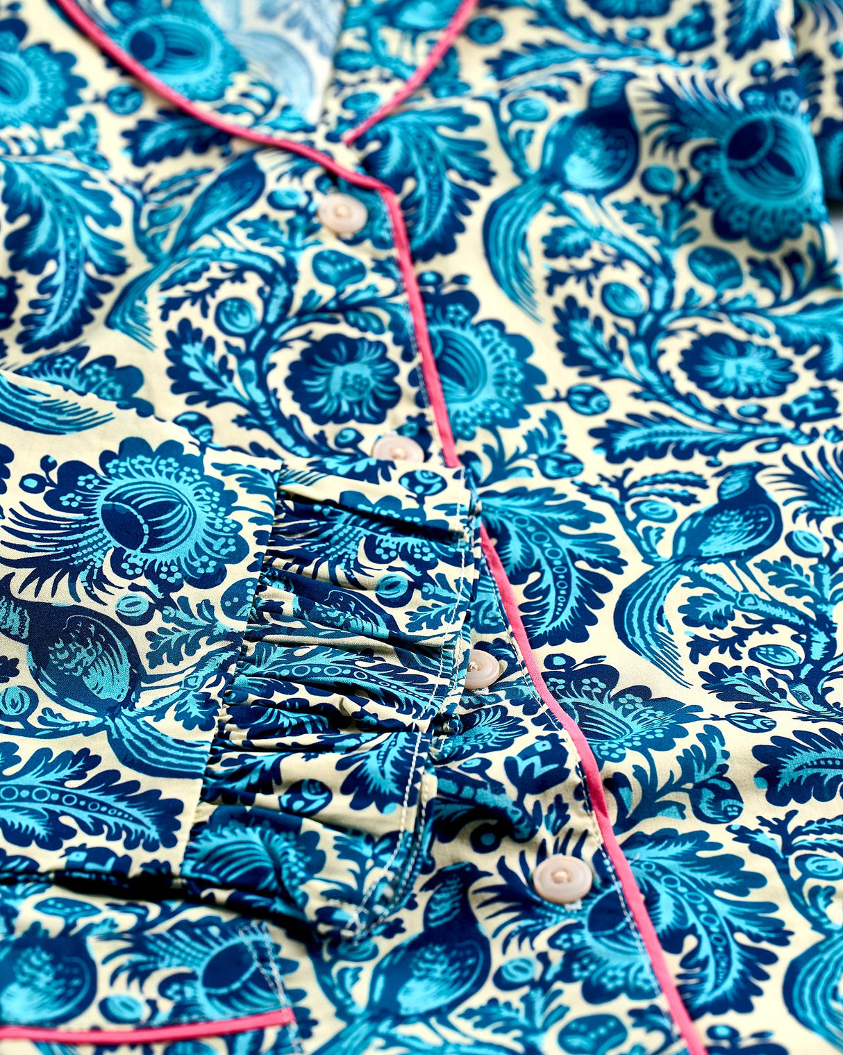 Blue Bird Cotton Pyjama Set