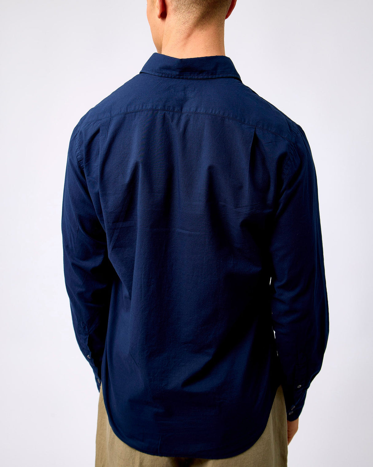 Navy Paul-Pat Cotton Shirt