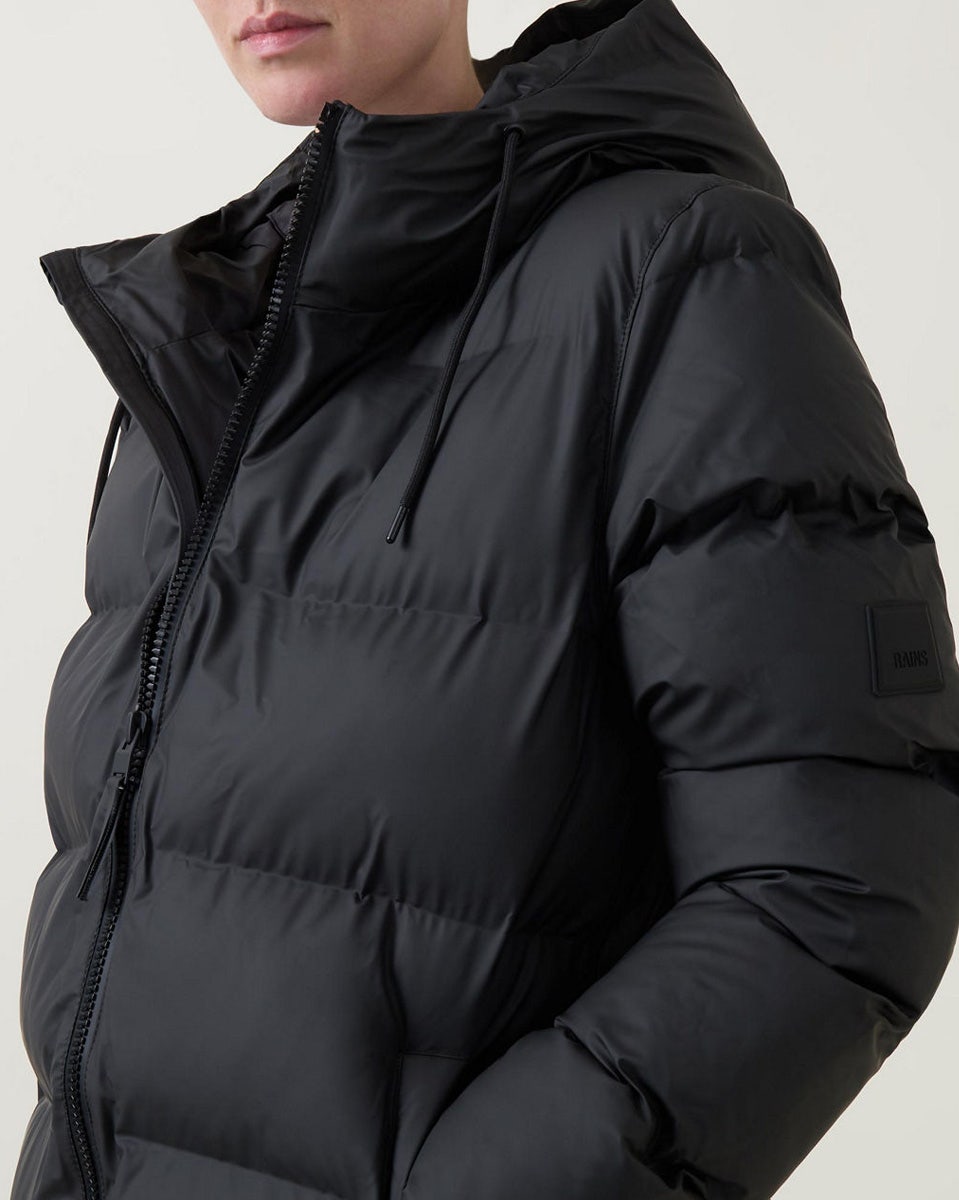 Black Alta Long Puffer Jacket