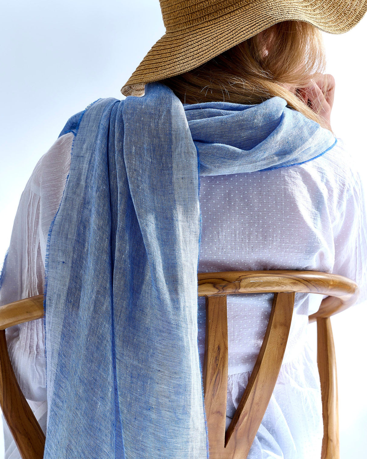 Bluette Linen Scarf