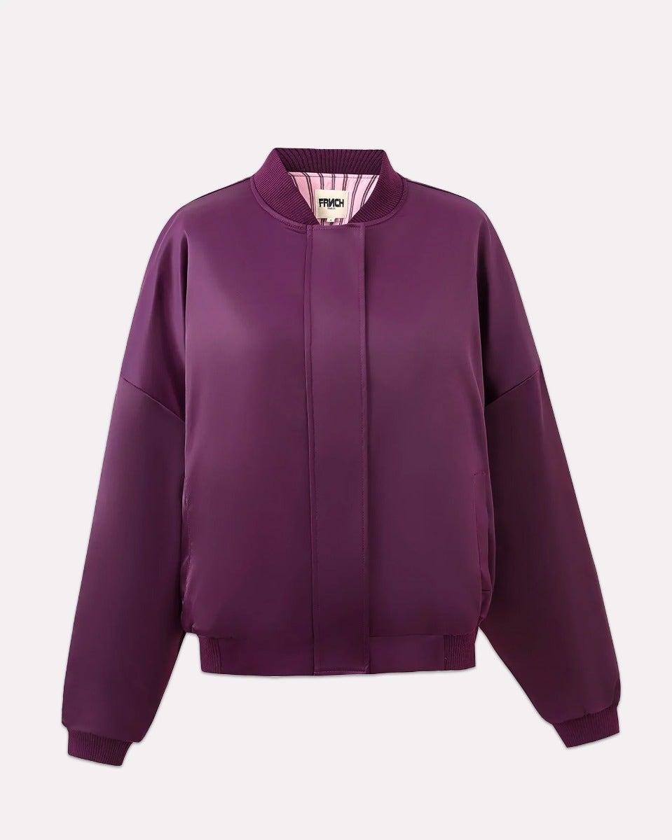Bordeaux Assam Bomber Jacket