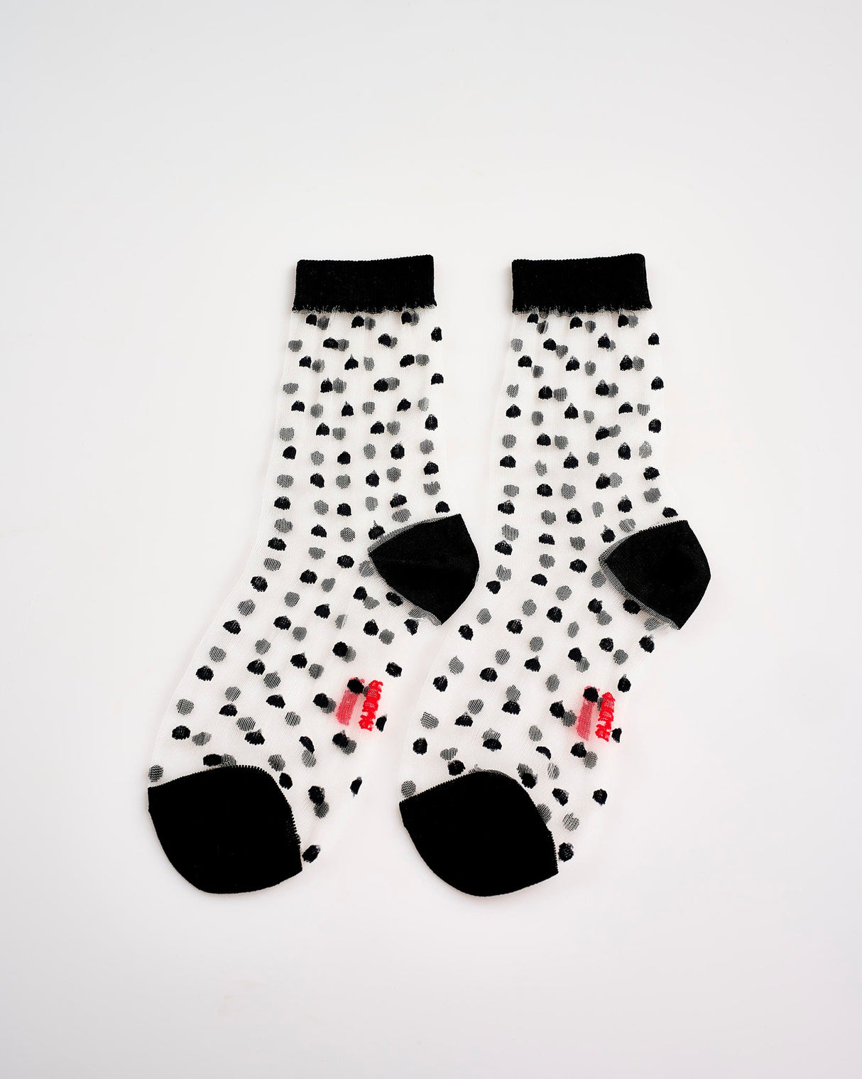 Black-Polka-Spot-Sheer-Ankle-Socks