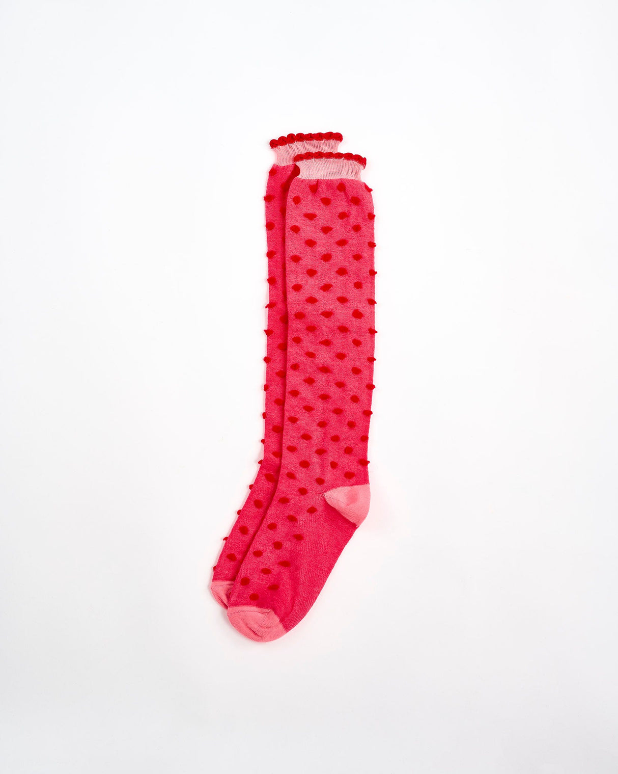 Pink-Pom-Pom-Knee-Socks