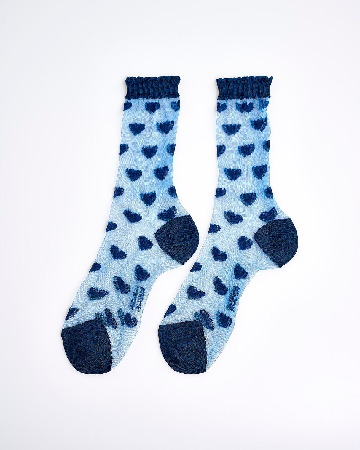 Sheer-Navy-Heart-Ankle-Socks