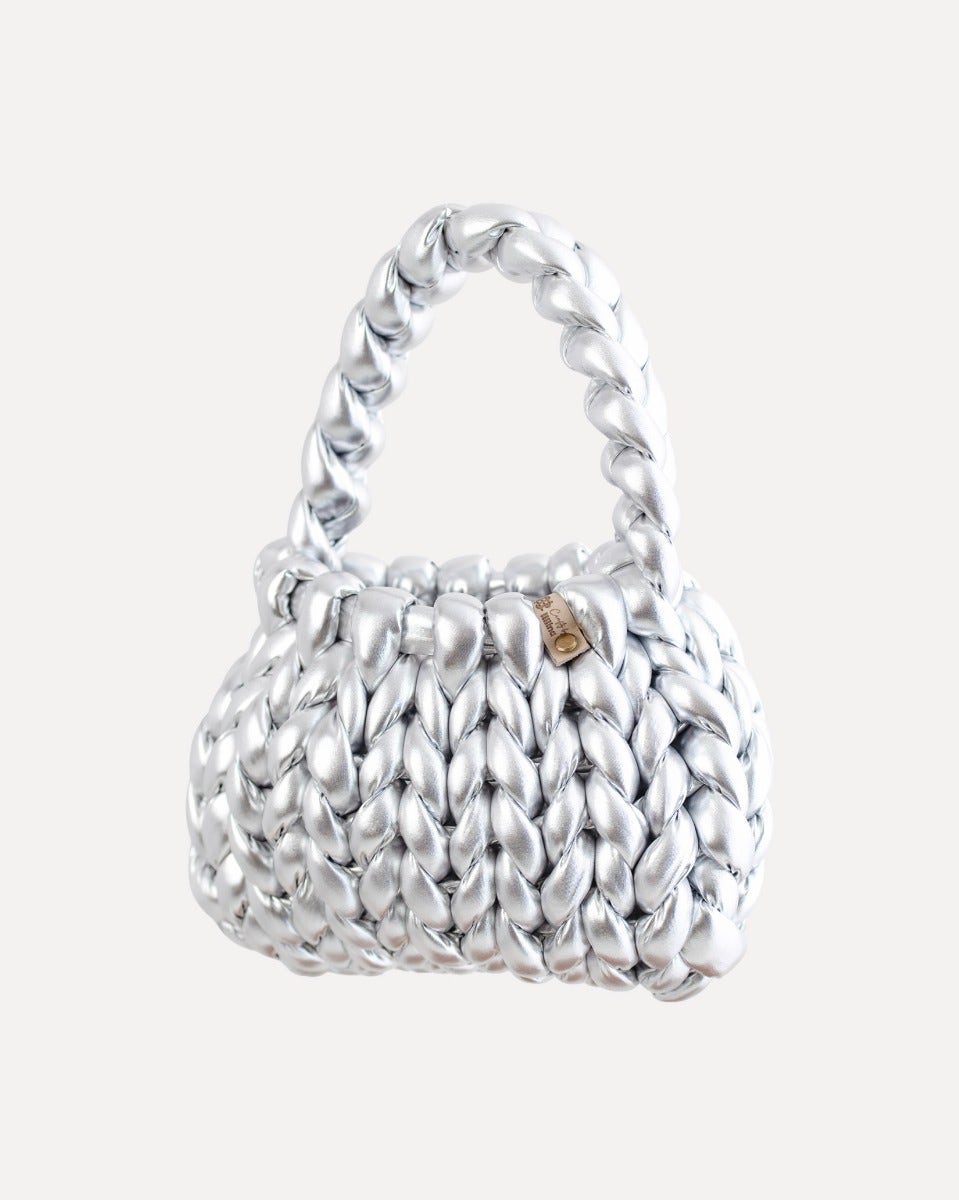 Silver Woven Candy Bag