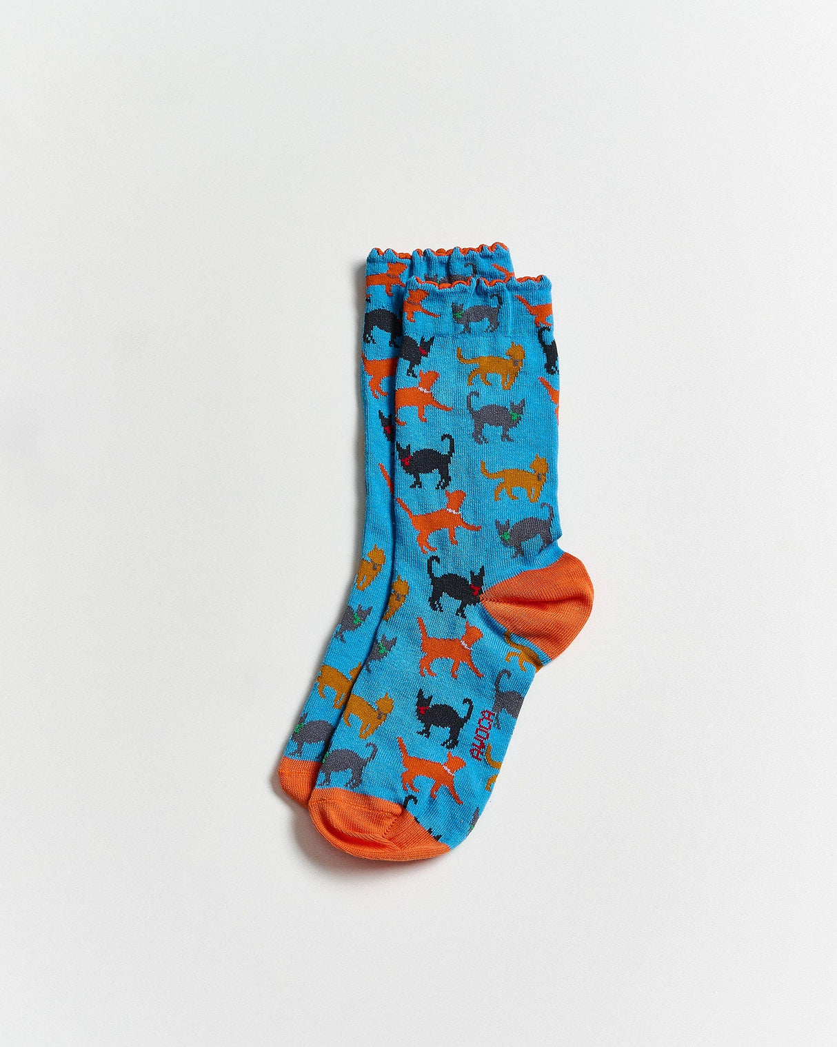 Cat-Print-Ankle-Socks