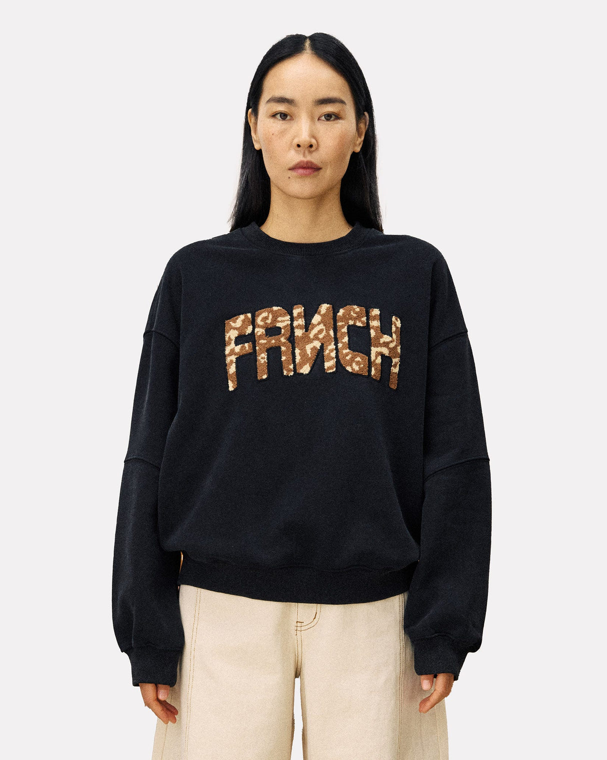 Anthracite-Tilleul-Animal-Logo-Sweatshirt
