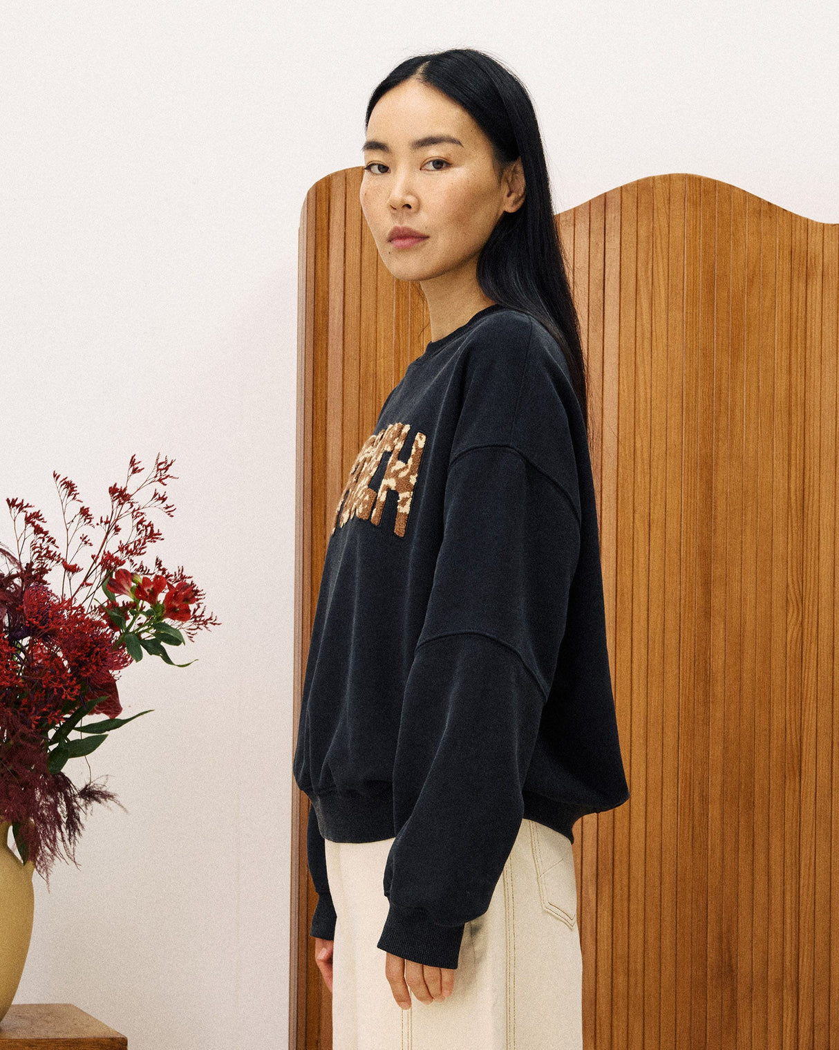 Anthracite-Tilleul-Animal-Logo-Sweatshirt