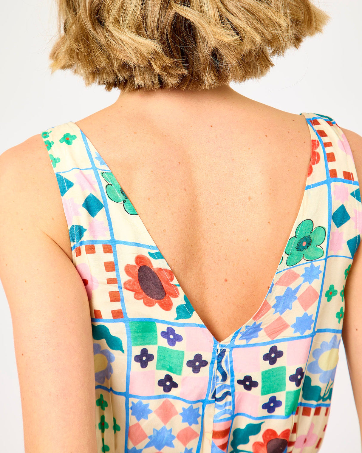 Mix & Match Print Consordia Sleeveless Dress